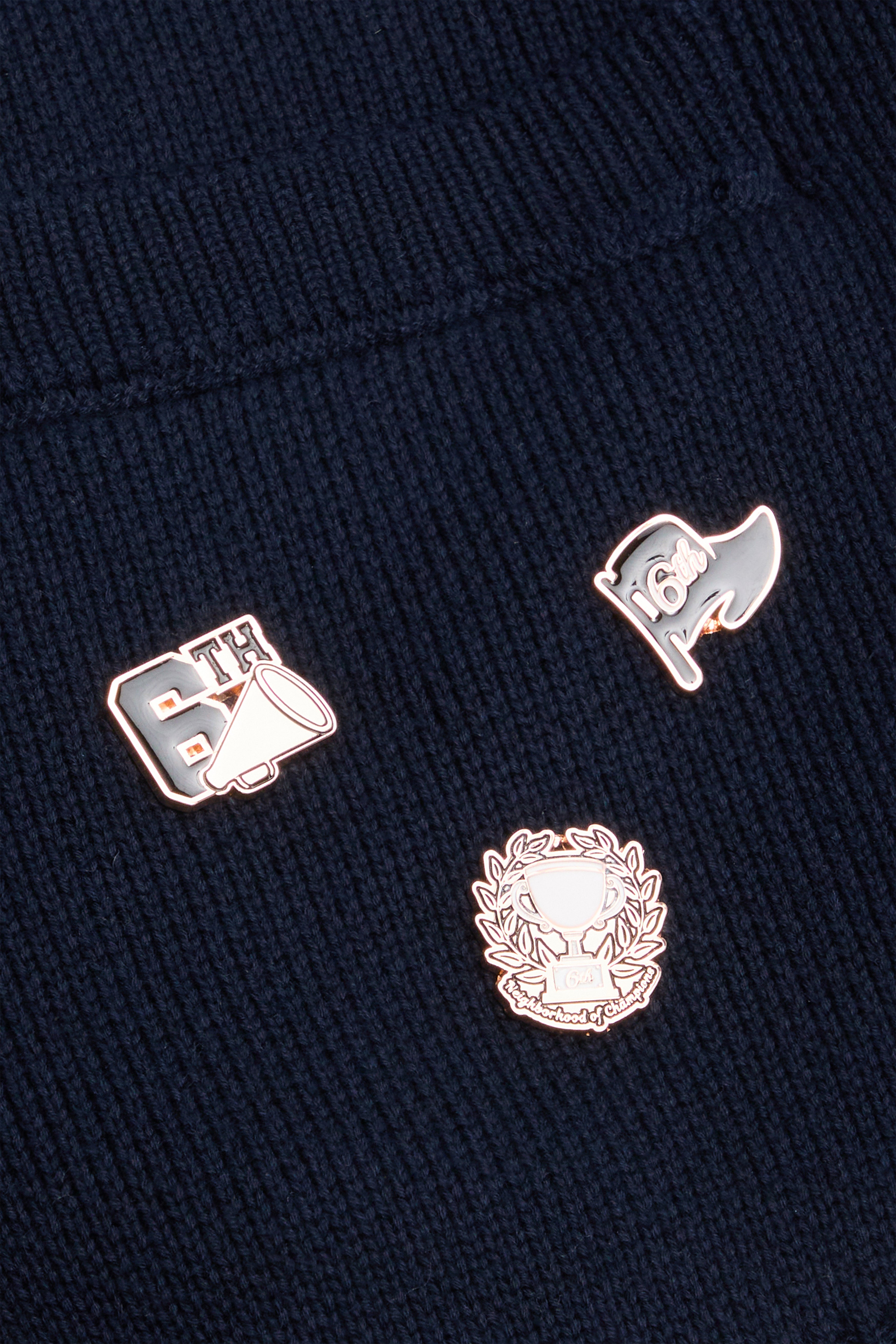 "Euro" Cardigan Navy Blue