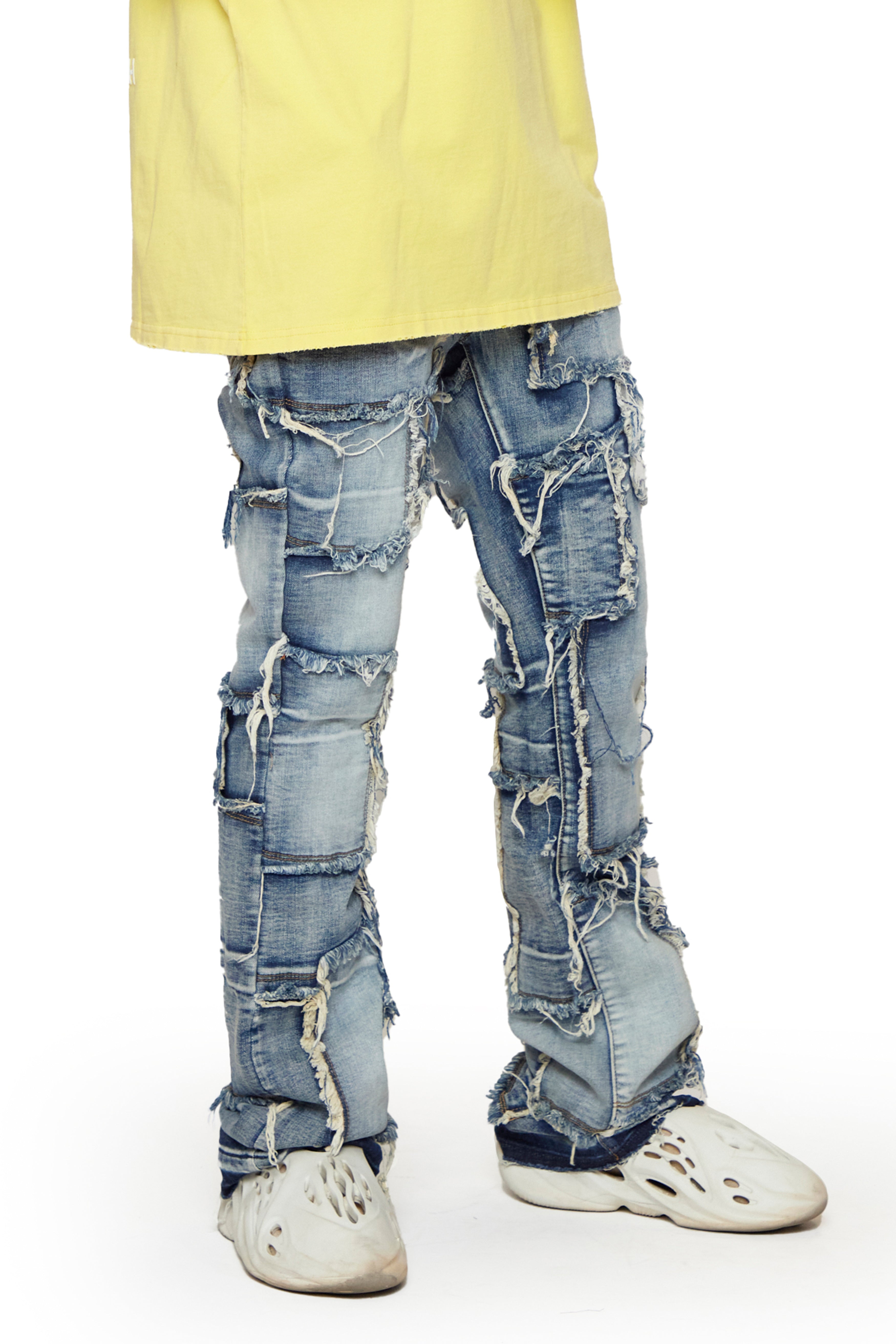 "Lupin" Stacked Jeans Light Wash