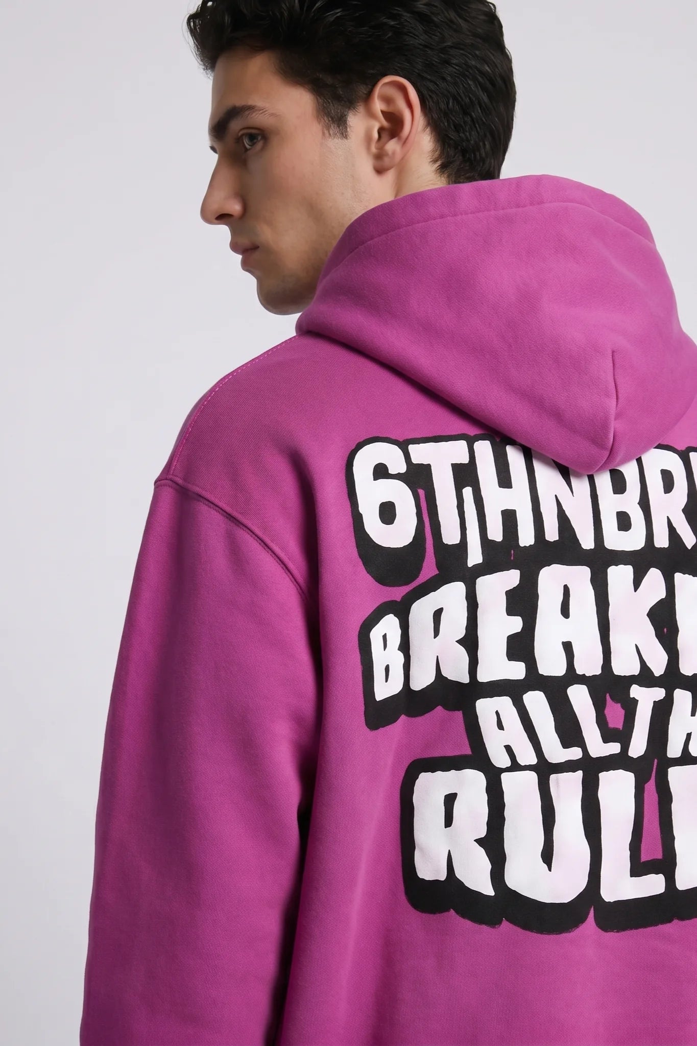 "BROKEN RULES" HOODIE PURPLE