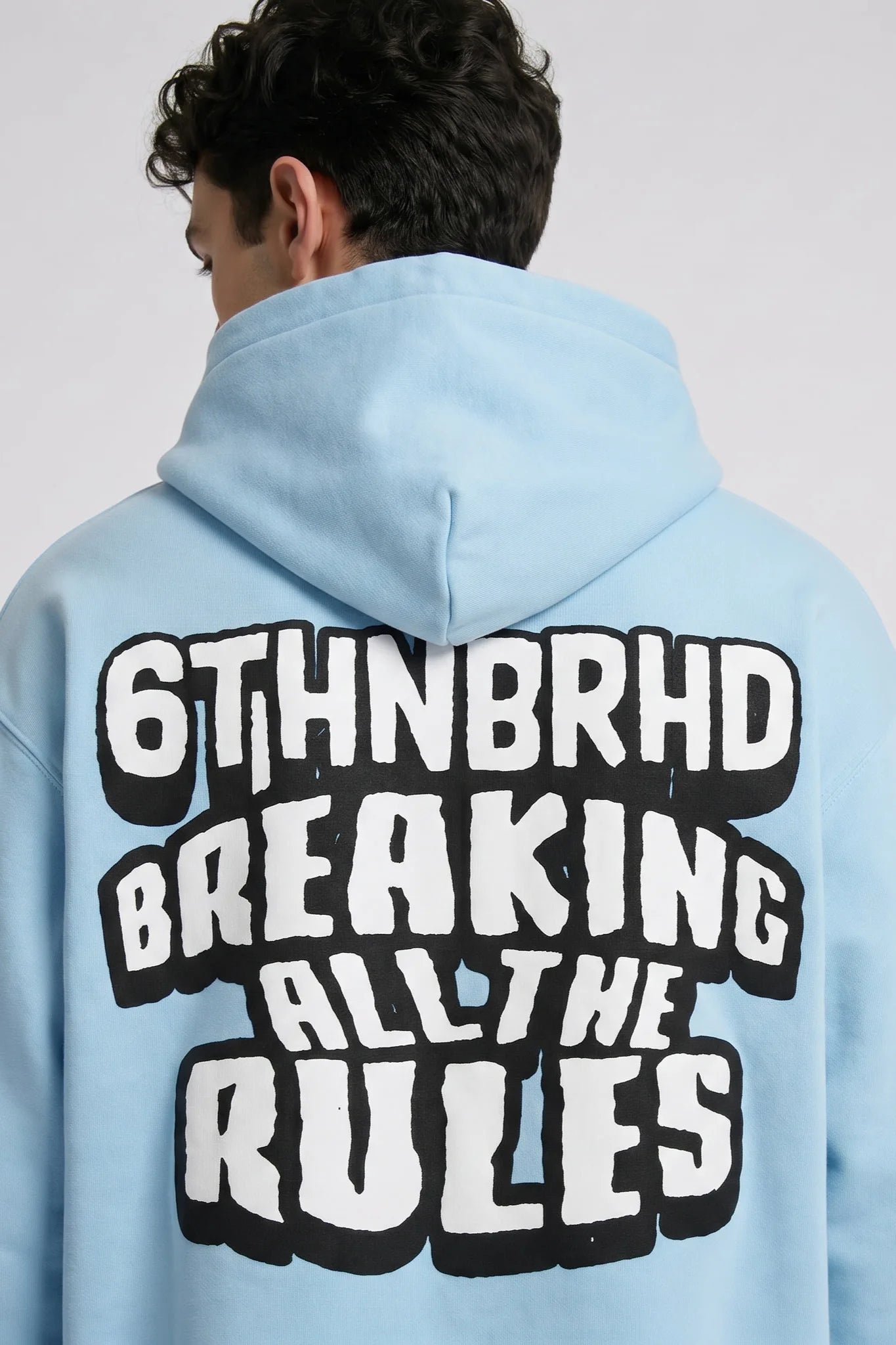 "Broken Rules" Hoodie Sky Blue