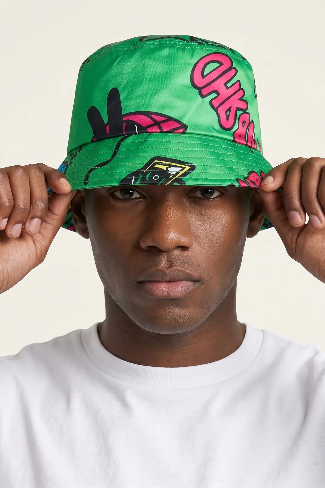 "Brush" Bucket Hat Green