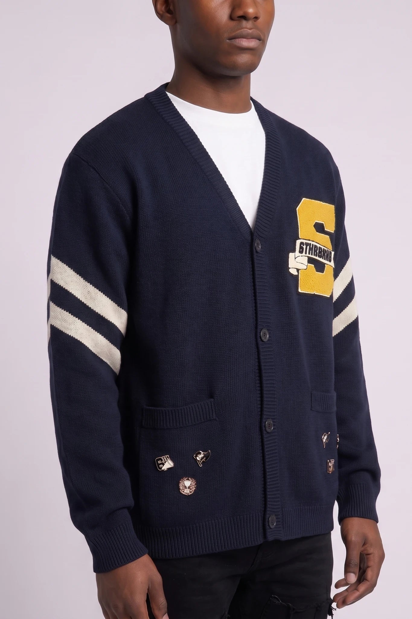 "Euro" Cardigan Navy