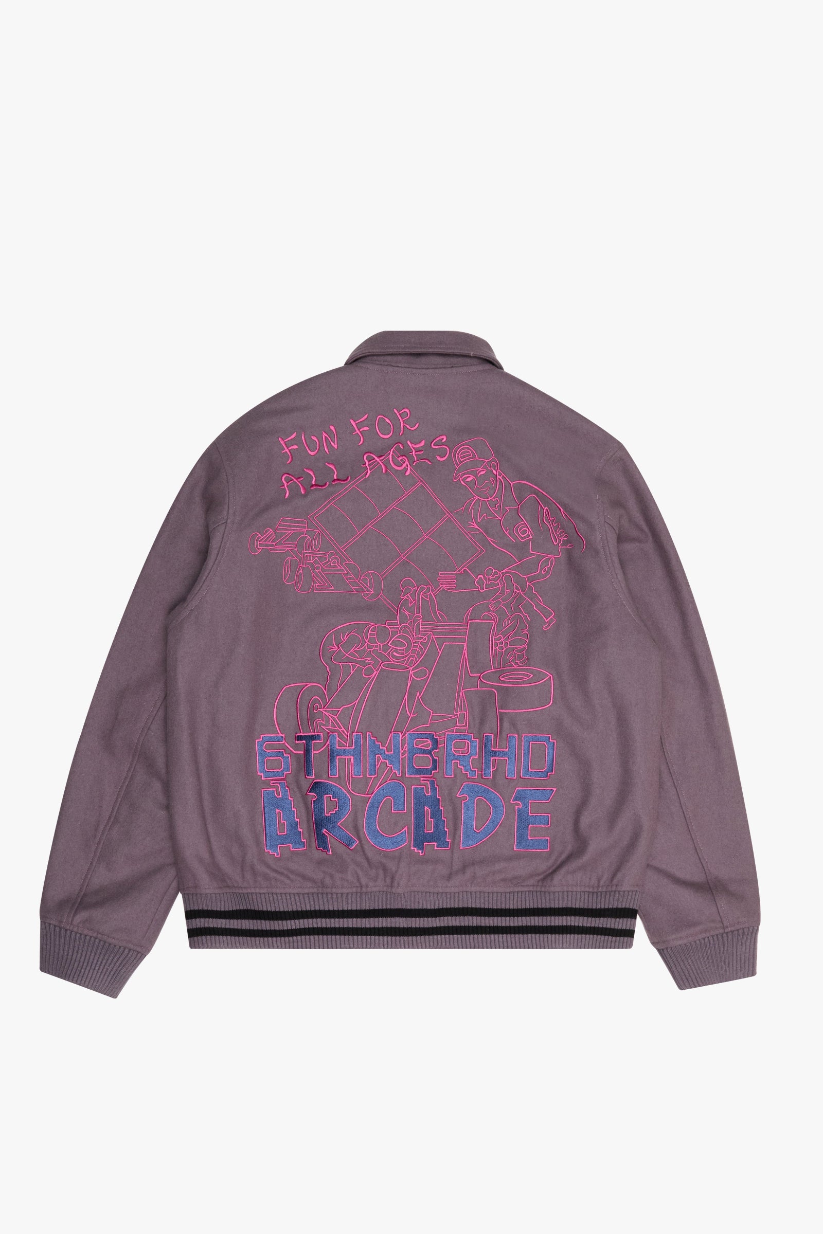 "Digital" Graphic Jacket Violet