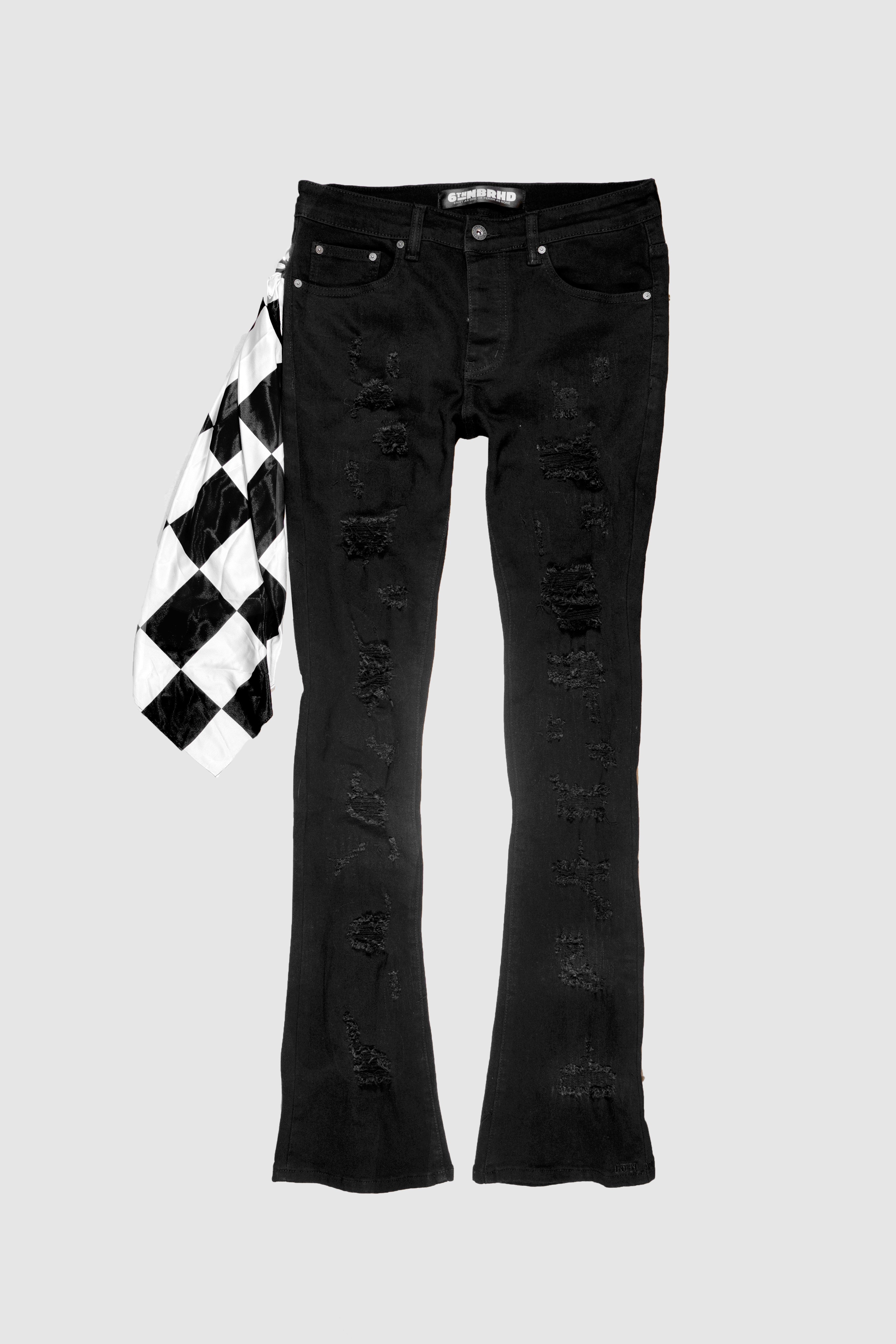 6thNBRHD STACKED "SABER" -BLACK
