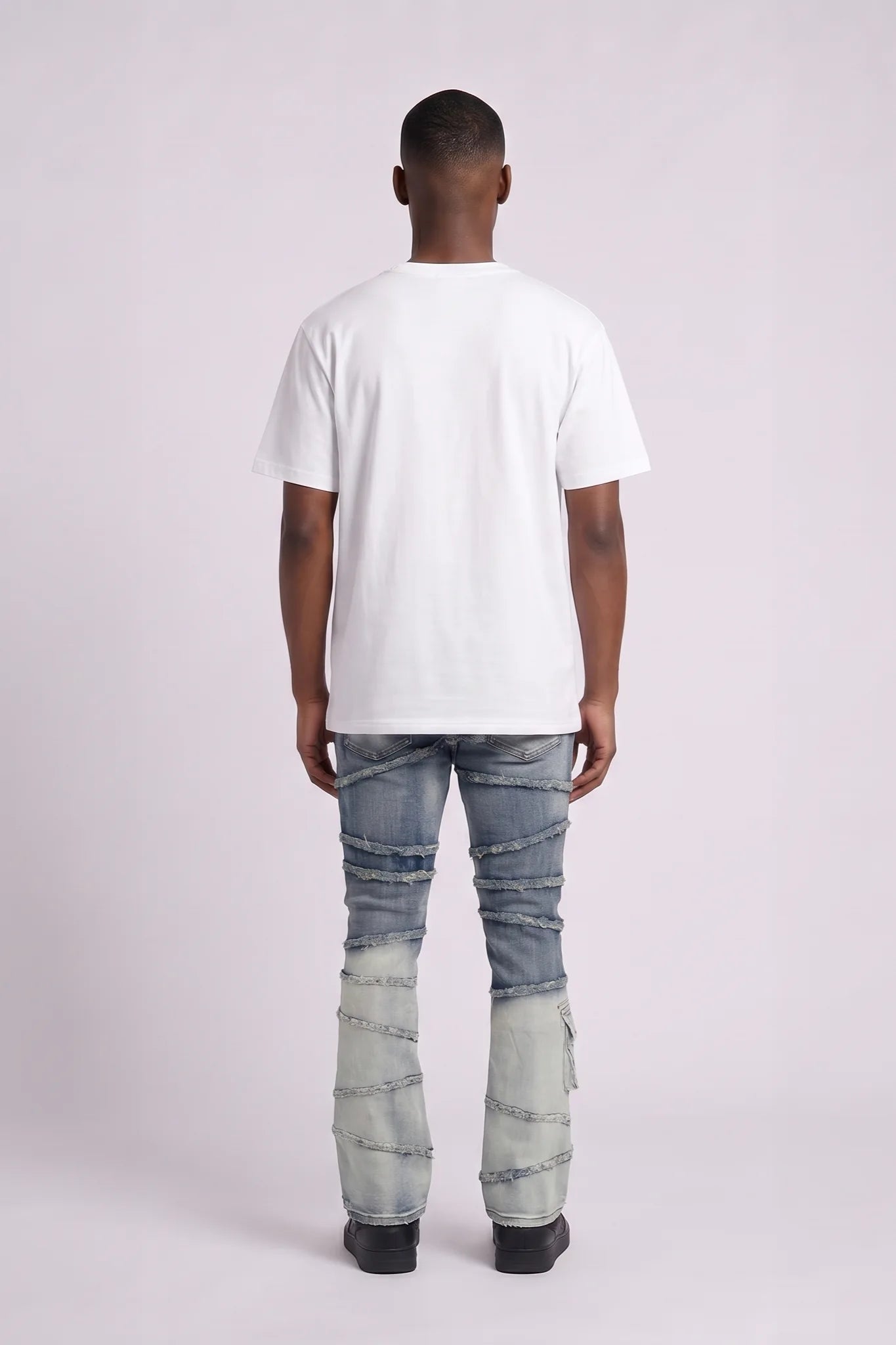 "Immortal" Stacked Jeans Light Vintage Wash