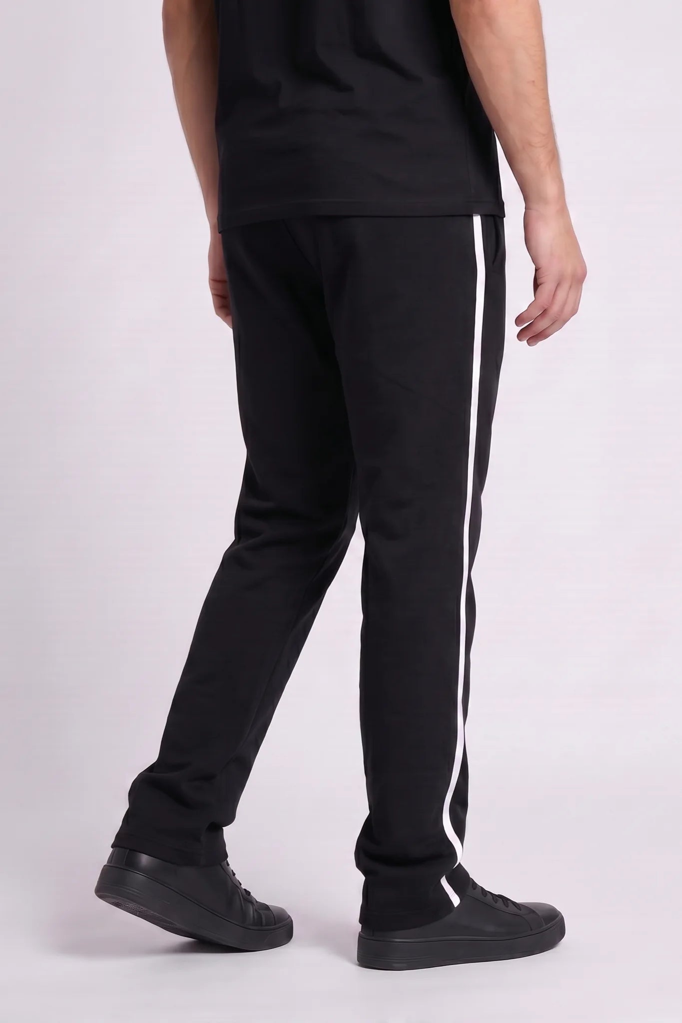 "Joystick" Fleece Sweatpants Black