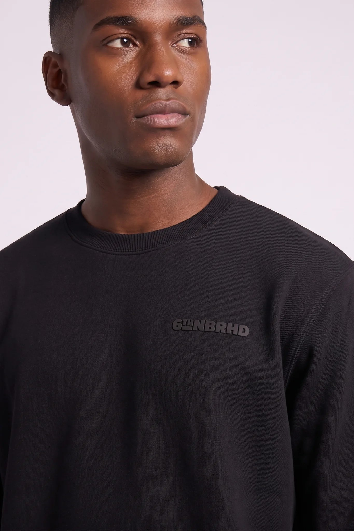 "Esntl 2.0" Crewneck Sweatshirt Black