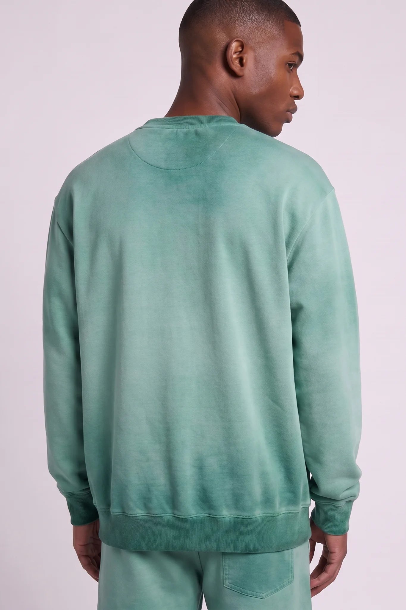 "Esntl 2.0" Crewneck Sweatshirt Vintage Green
