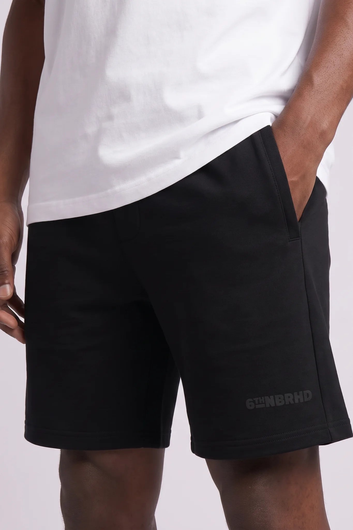 "Esntl 2.0" Mid-Rise Shorts Black