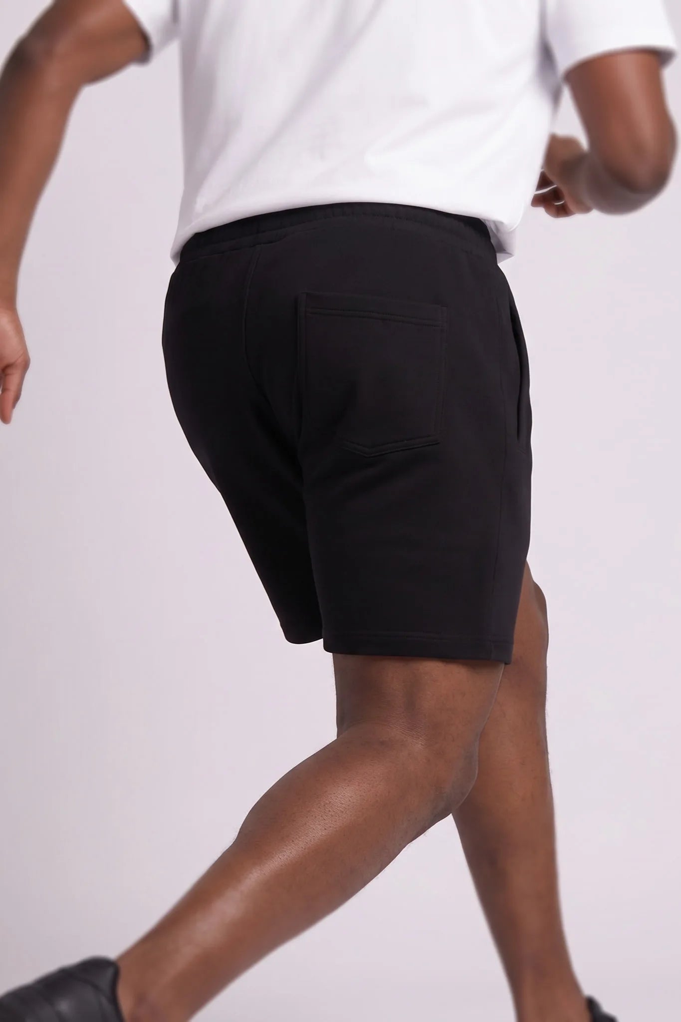 "Esntl 2.0" Mid-Rise Shorts Black