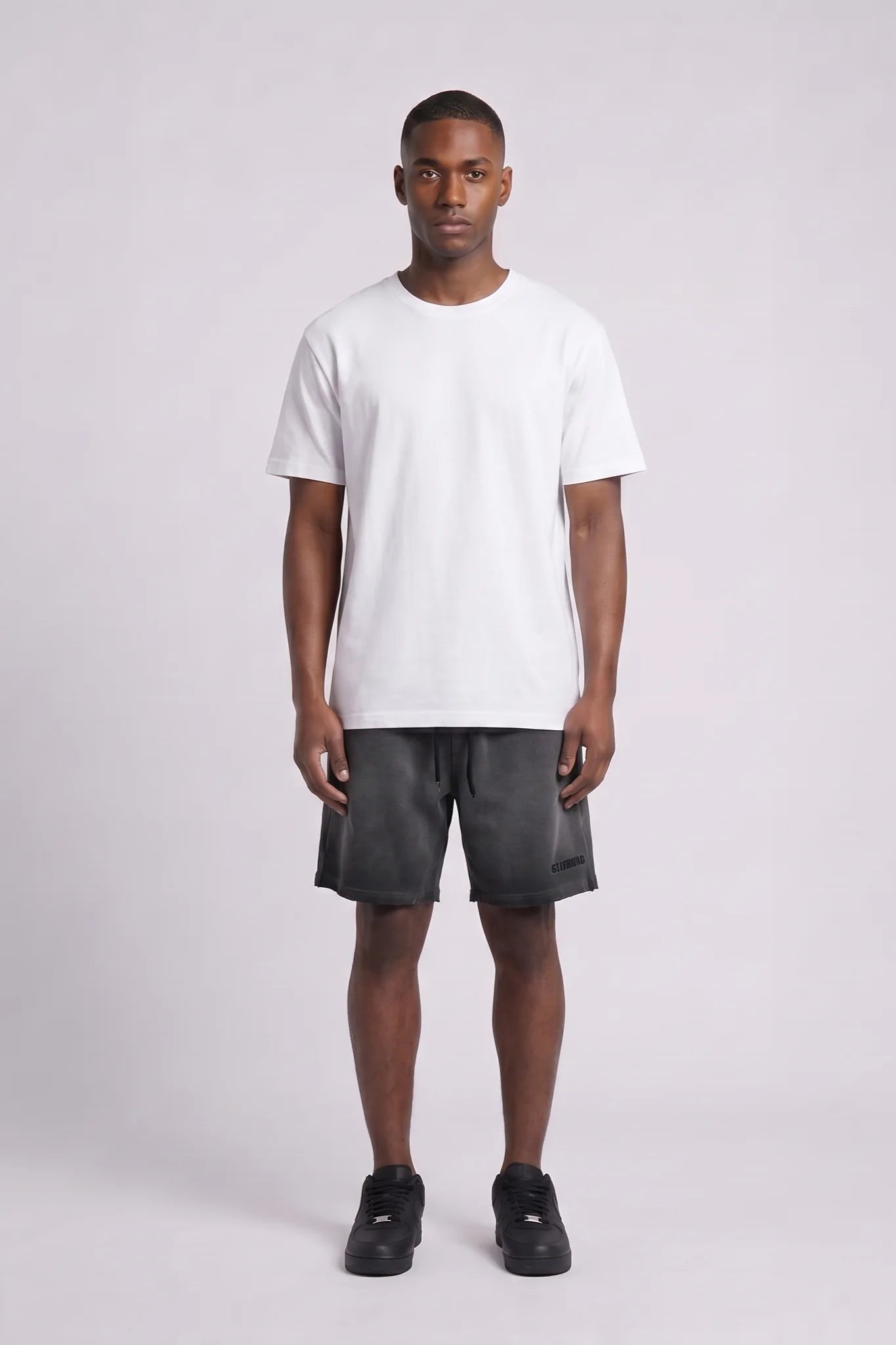 "Esntl 2.0" Relaxed Shorts Vintage Black