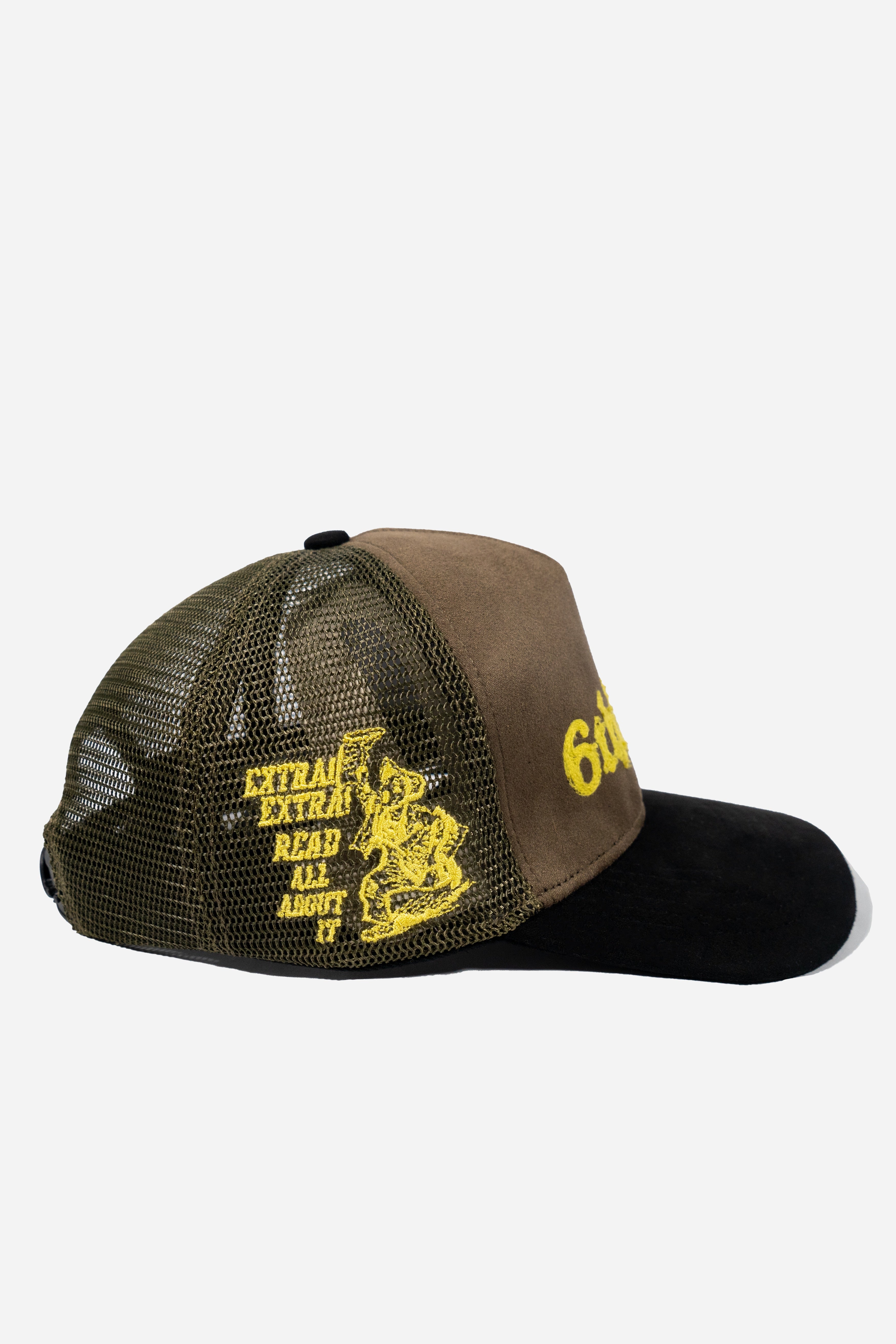 6thNBRHD HAT "PAGE SIX" -OLIVE