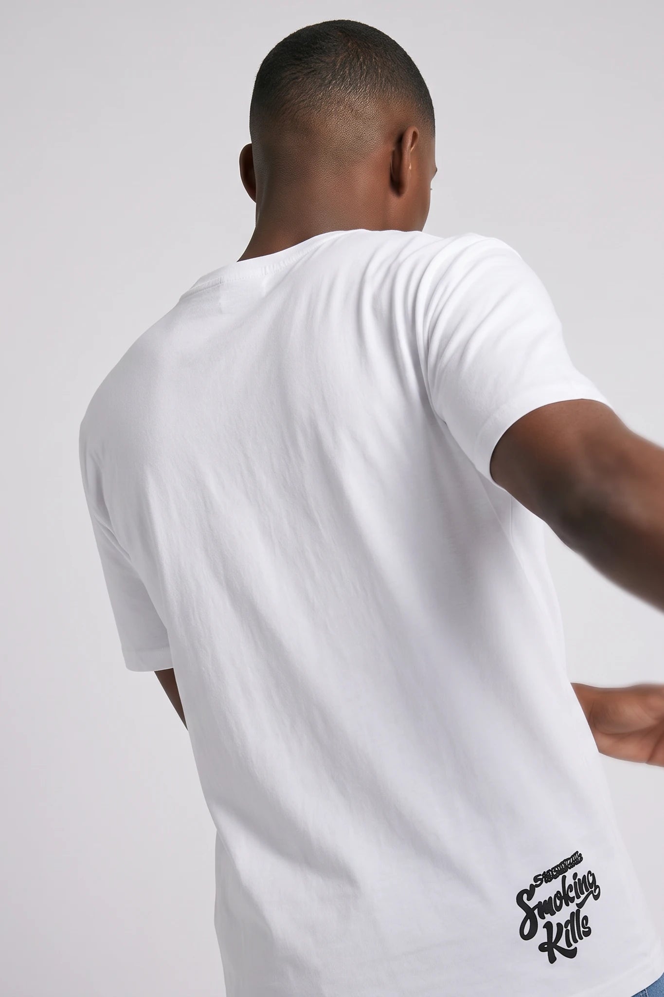 "No Smokes" Graphic Tee White
