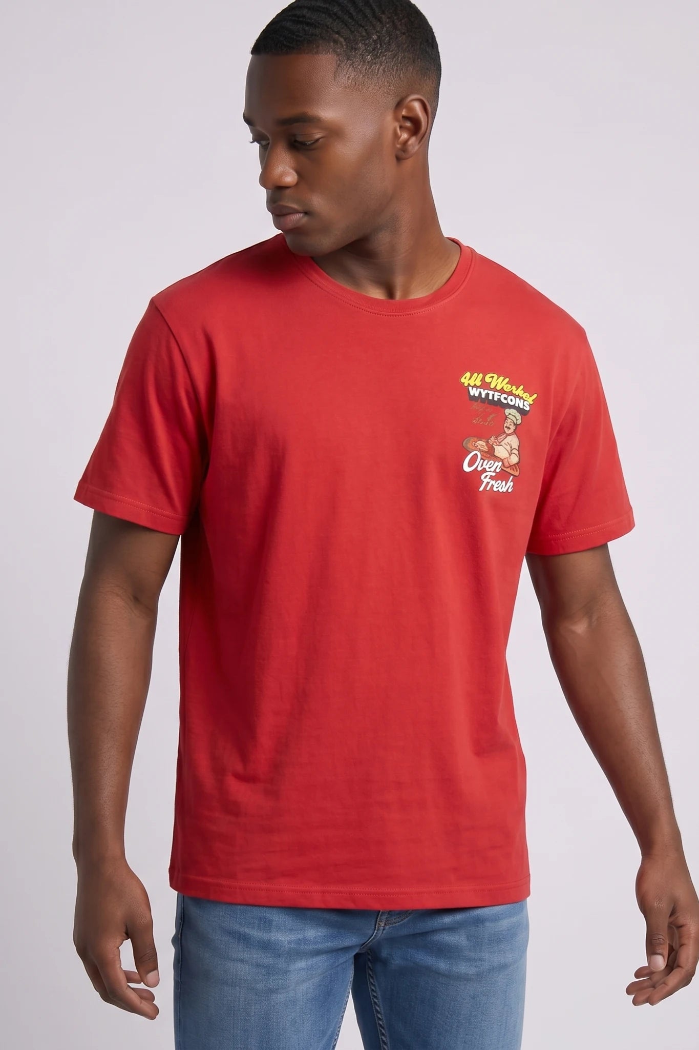 "Oven Fresh" Graphic Tee Red
