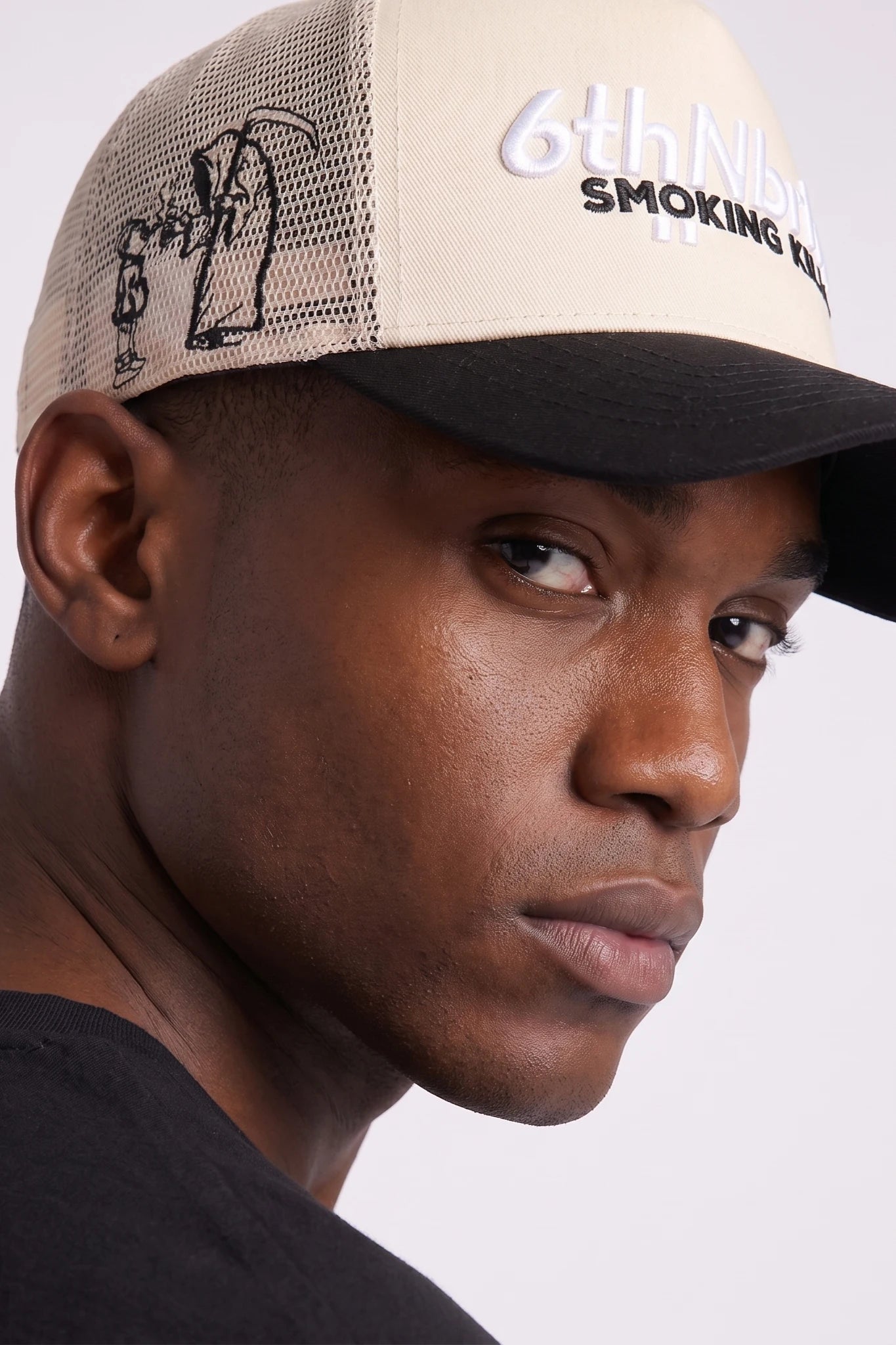 "Packs" Snapback Hat Cream