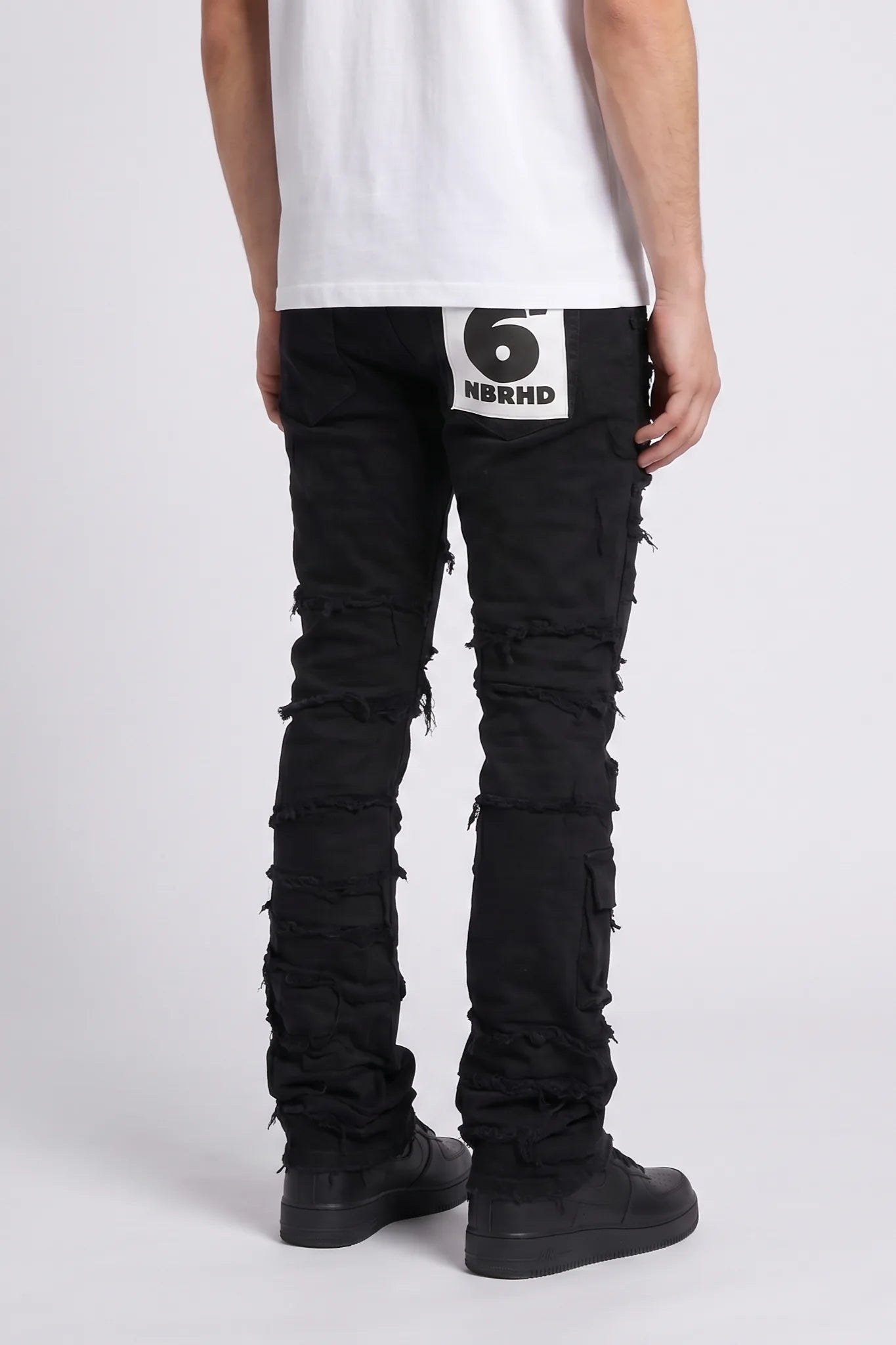 "Reconstruct" Stacked Jeans Black