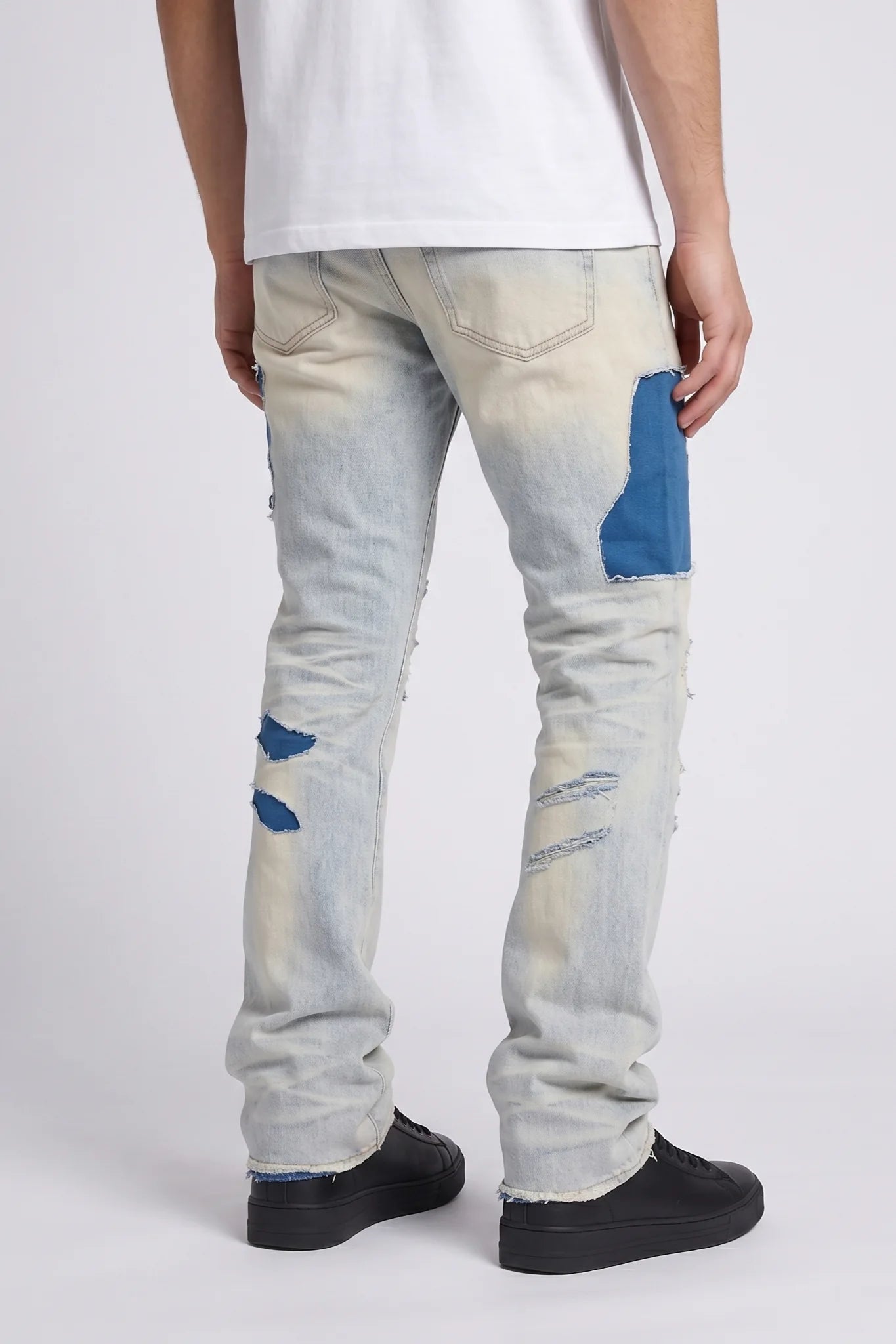 "Samba" Stacked Jeans Light Wash