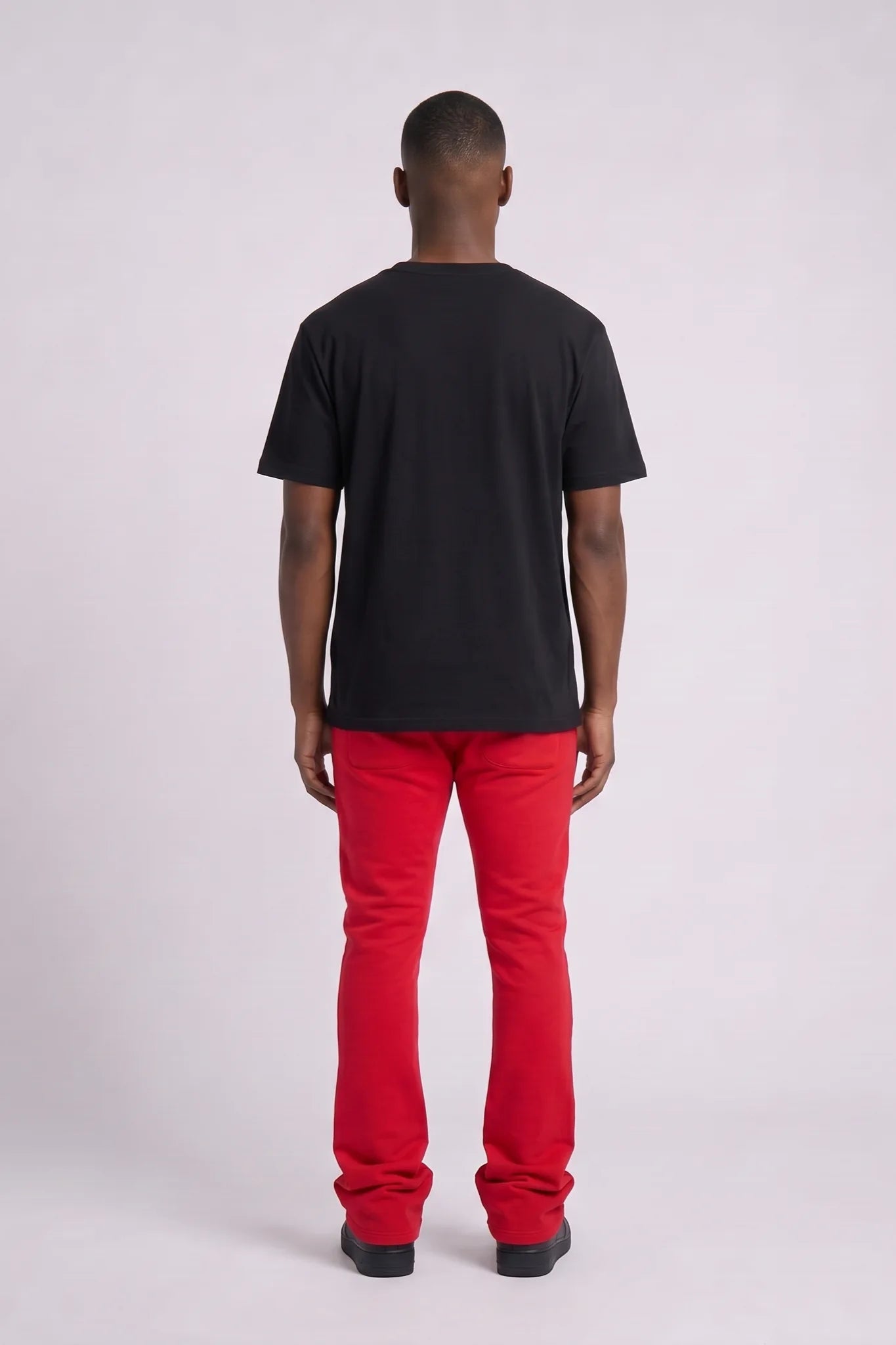 "Simply Living" Stacked Sweatpants Red