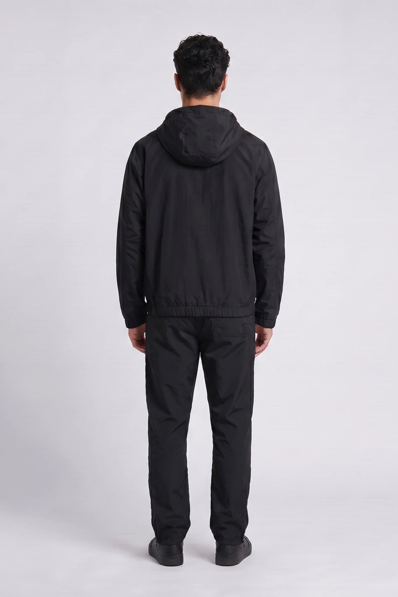 "Sleek" Nylon Jacket Black