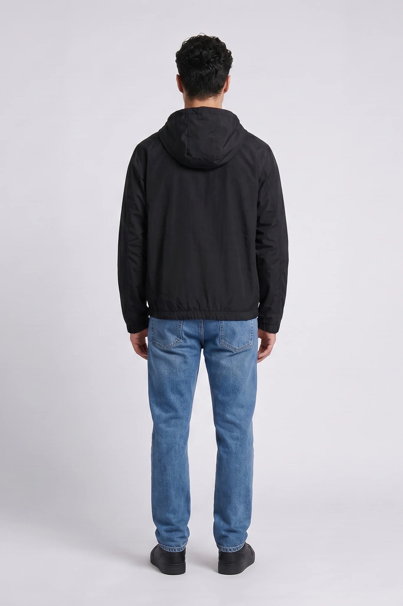 "Sleek" Nylon Jacket Black
