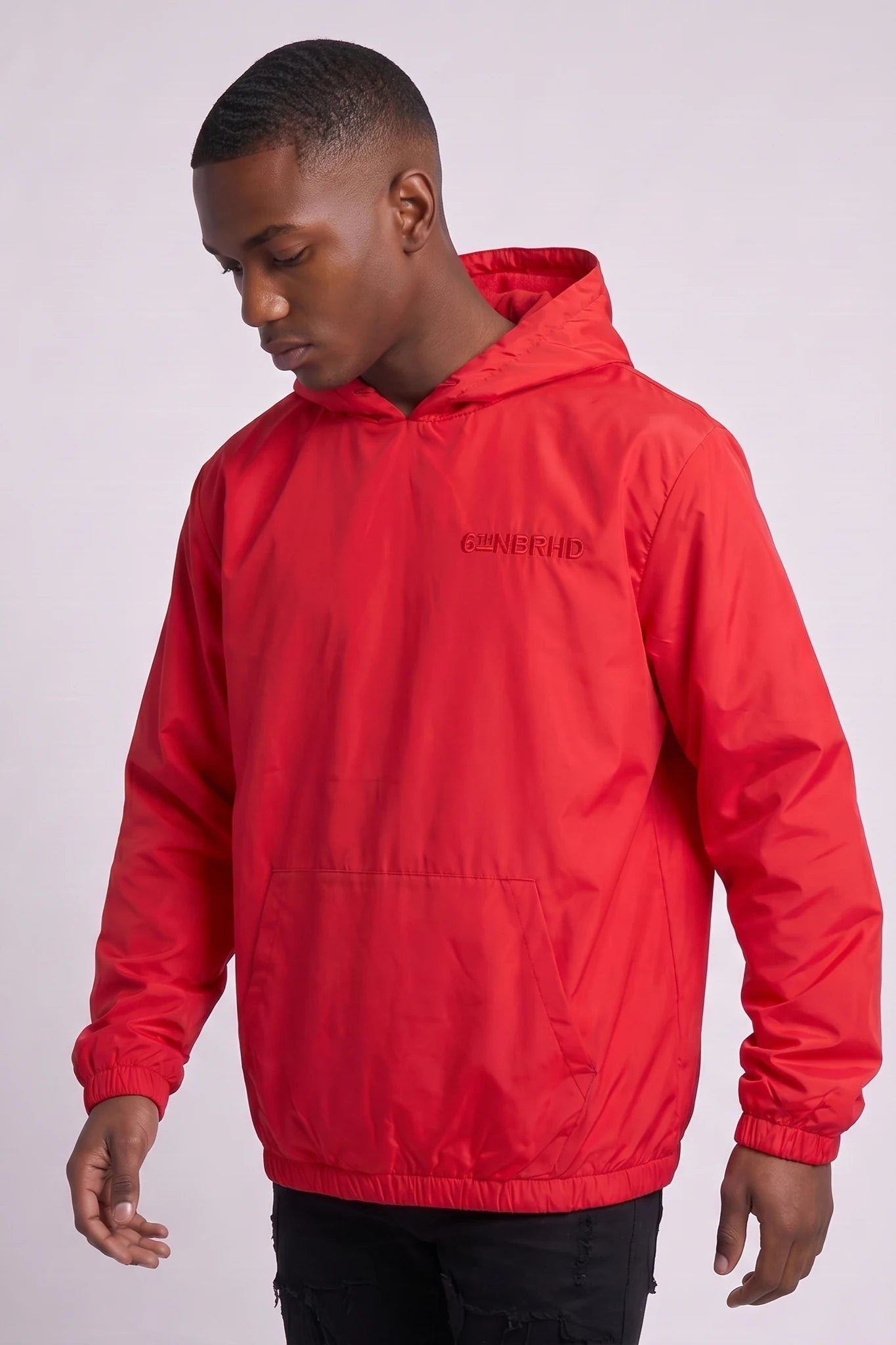 "Sleek" Nylon Jacket Red