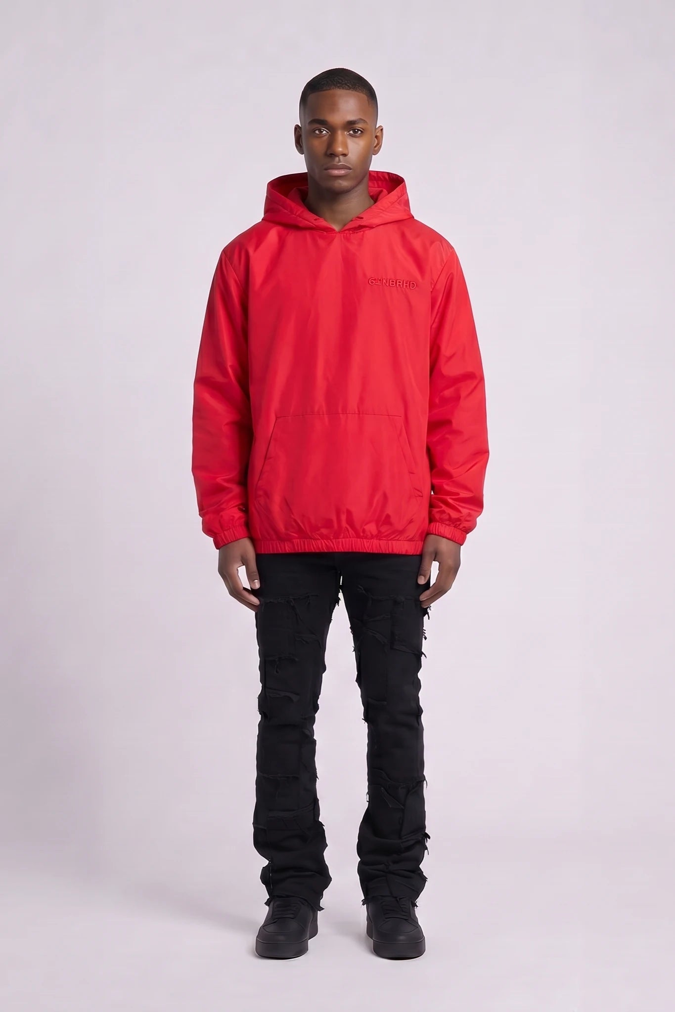 "Sleek" Nylon Jacket Red