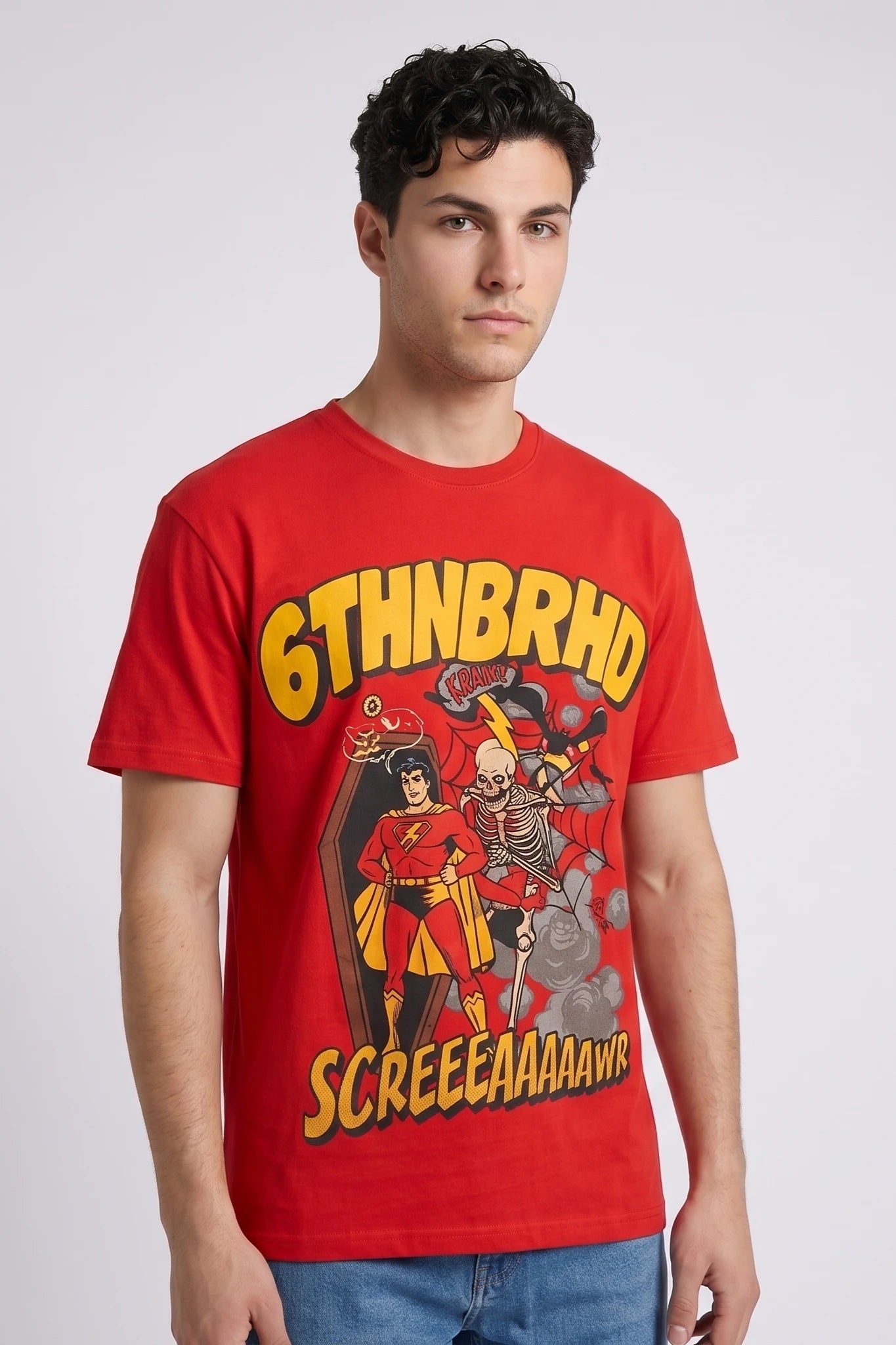 "Hero" Graphic Tee Red