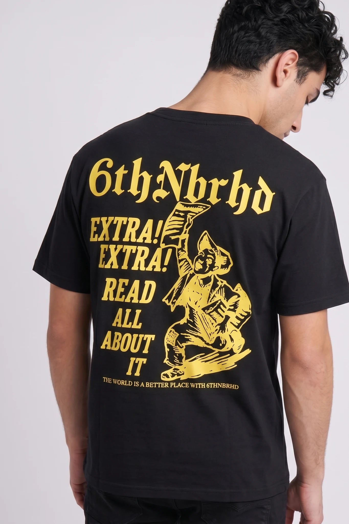 "Times" Graphic Tee Black