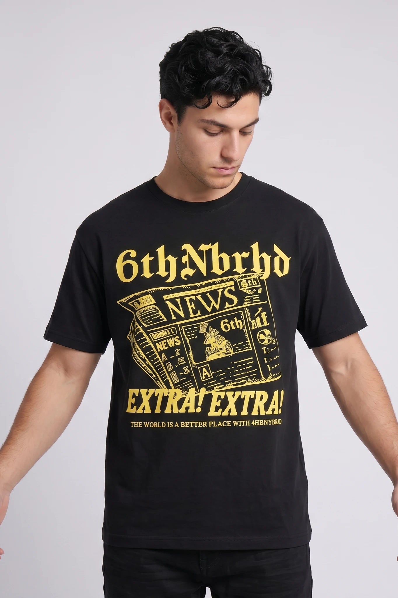 "Times" Graphic Tee Black