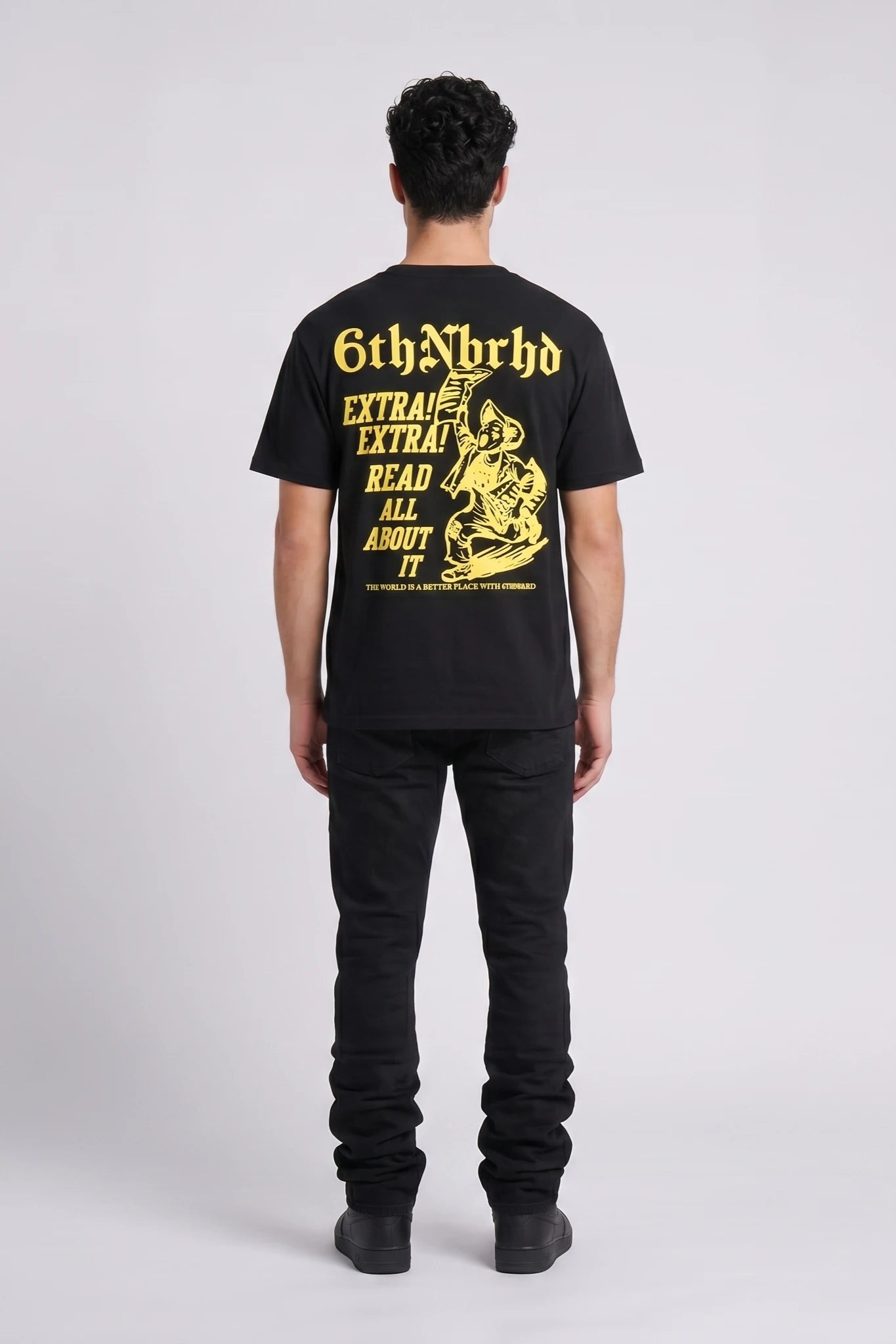 "Times" Graphic Tee Black