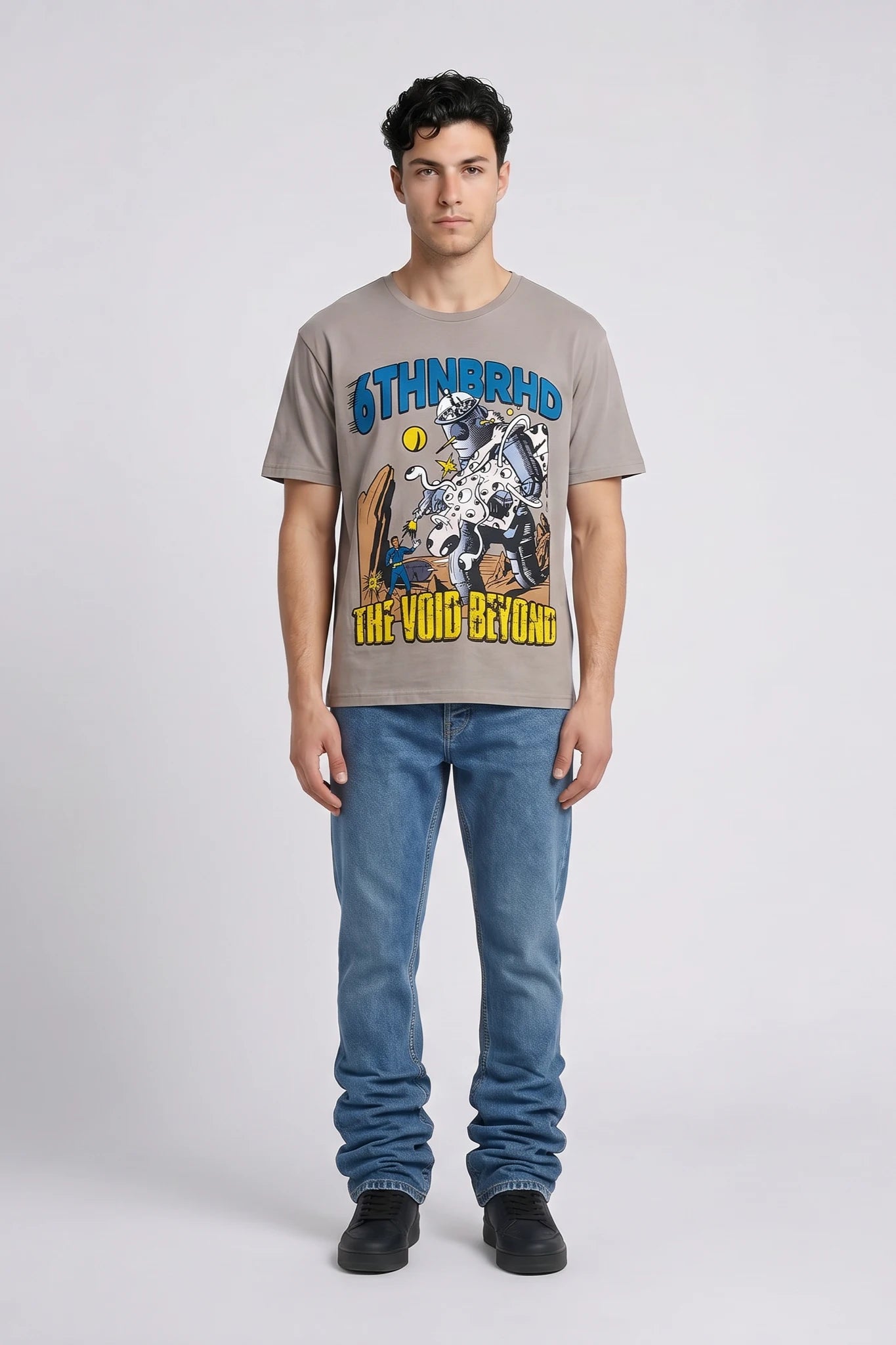 "Void" Graphic Tee Grey