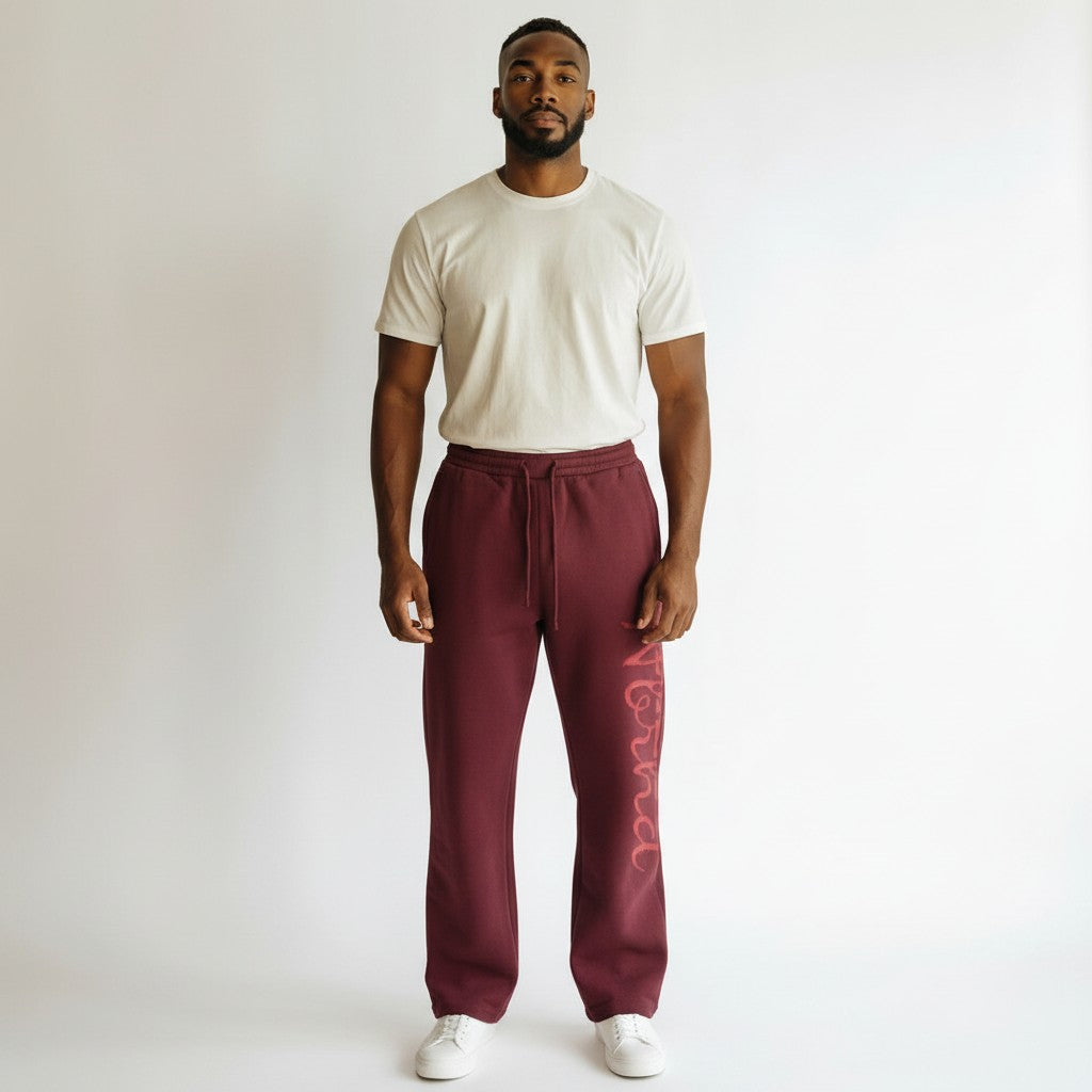"Instant" Red Graphic Sweatpants