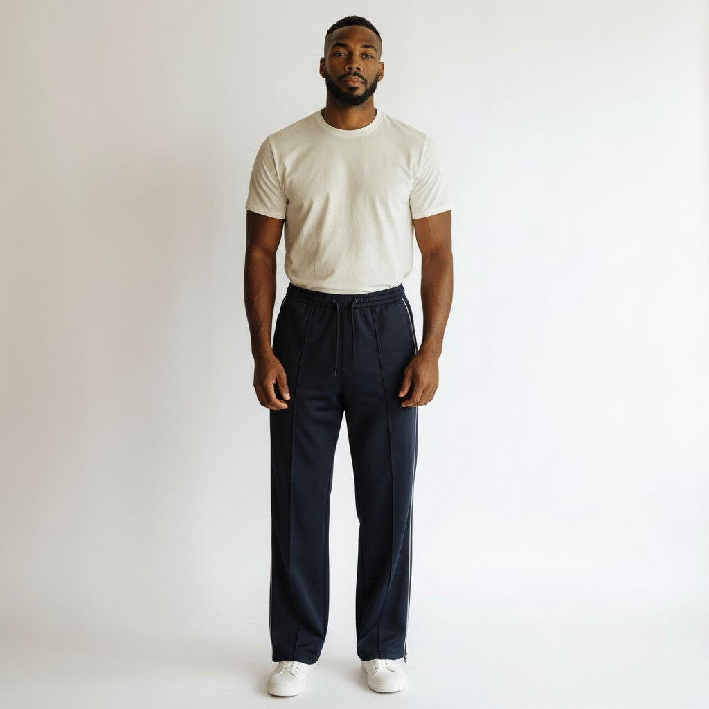 "Repute" Black Track Pants