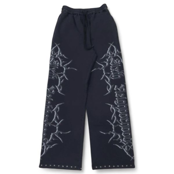 "Igris" Black Graphic Sweatpants