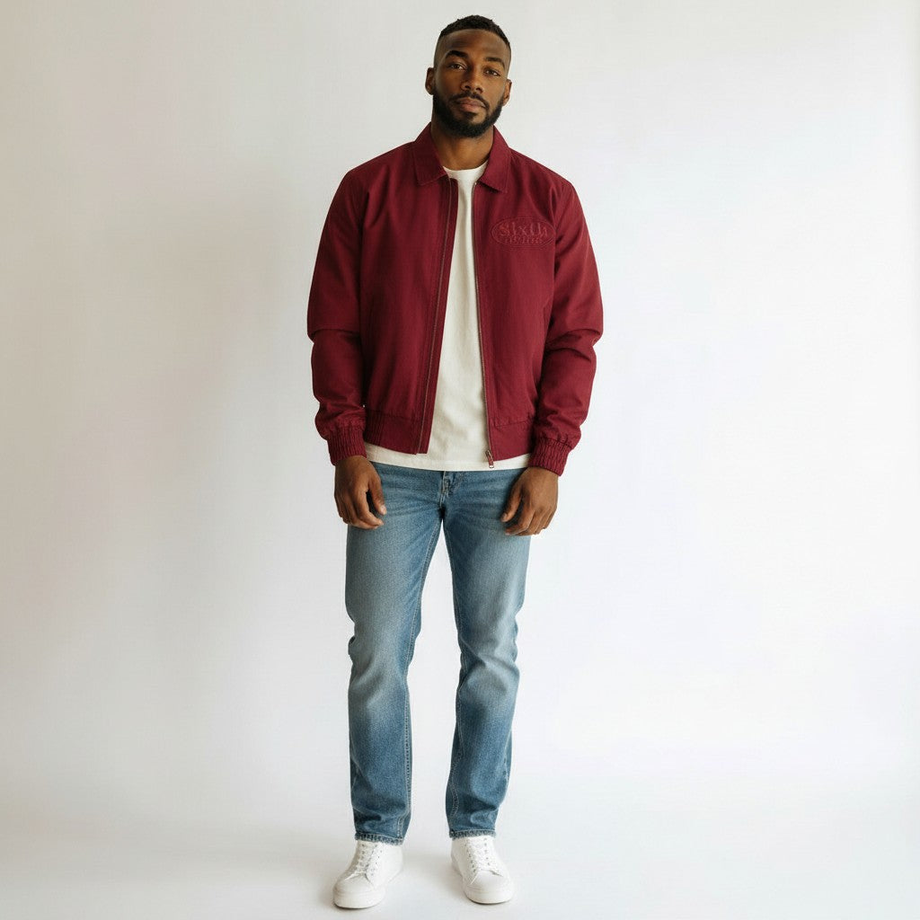 "Predator" Red Zip-Up Jacket