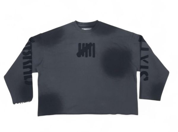 "Carry On" Black Graphic Crewneck Sweatshirt