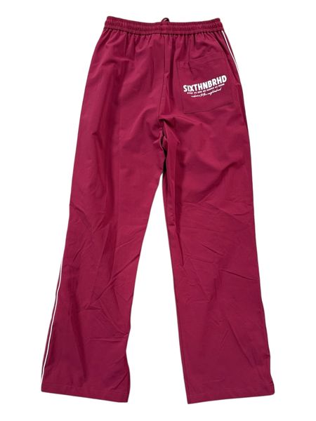"Repute" Maroon Track Pants