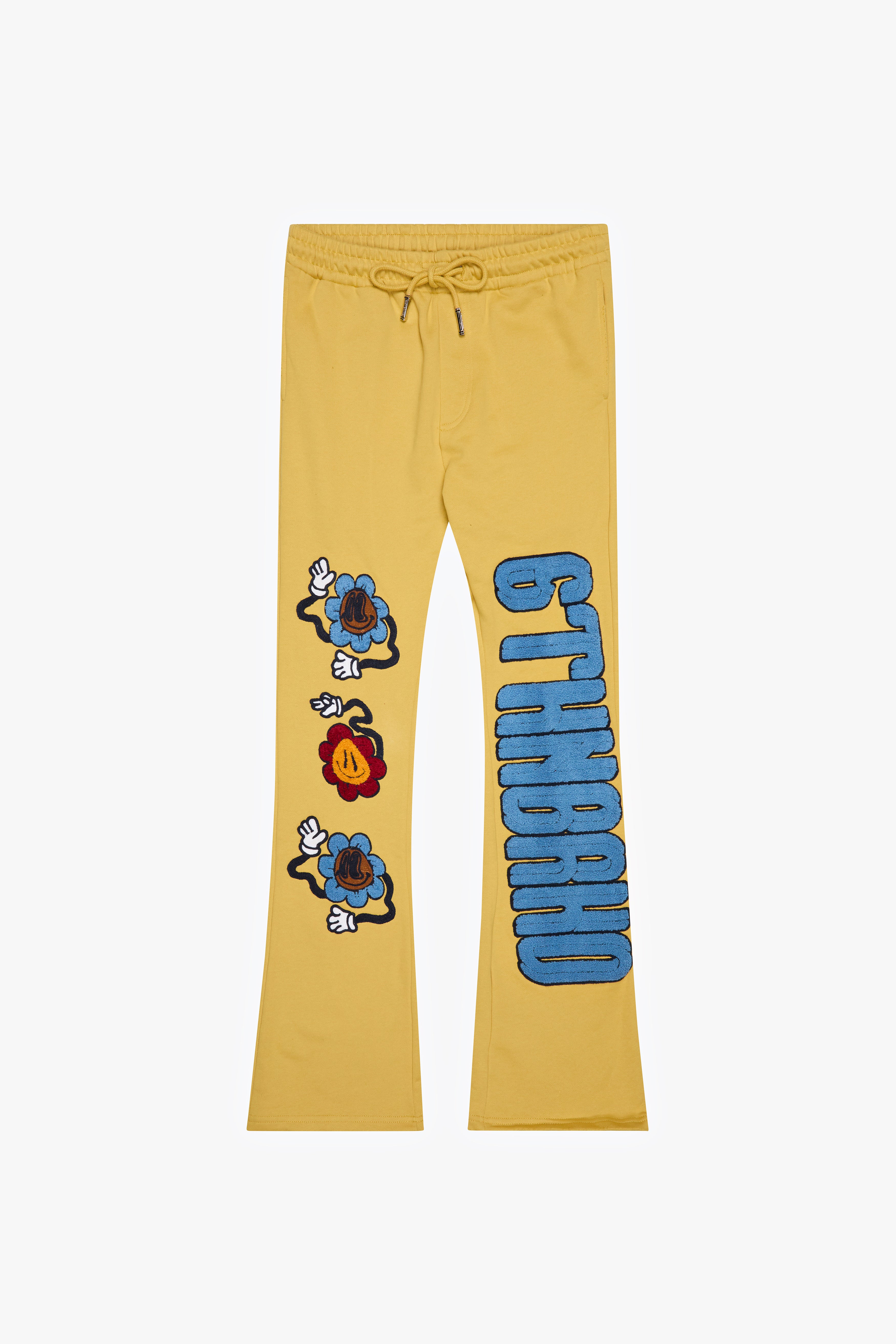 "SIMPLY LIVING" STACKED PANTS -YELLOW