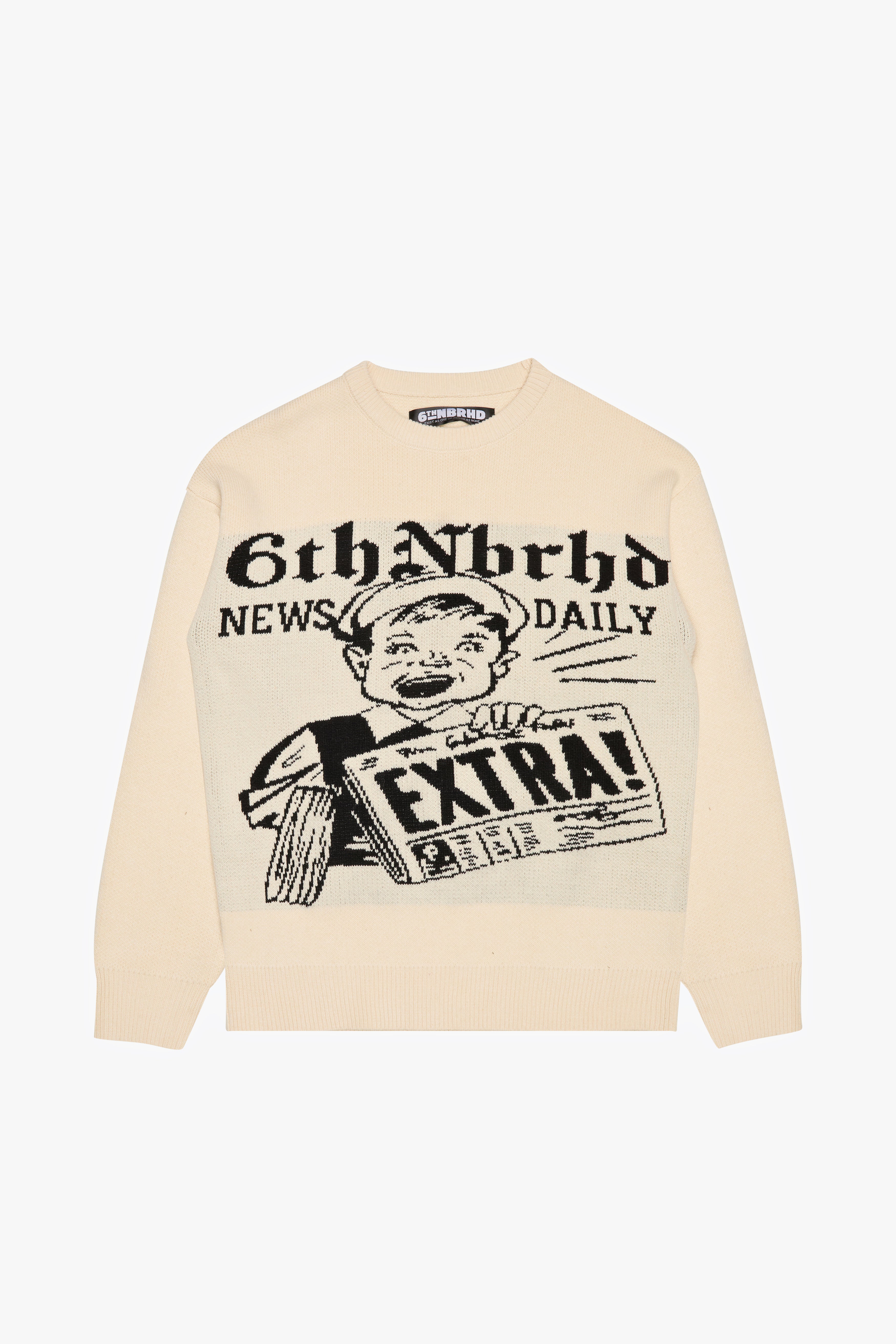 6thNBRHD SWEATER "MEDIA" -CREAM