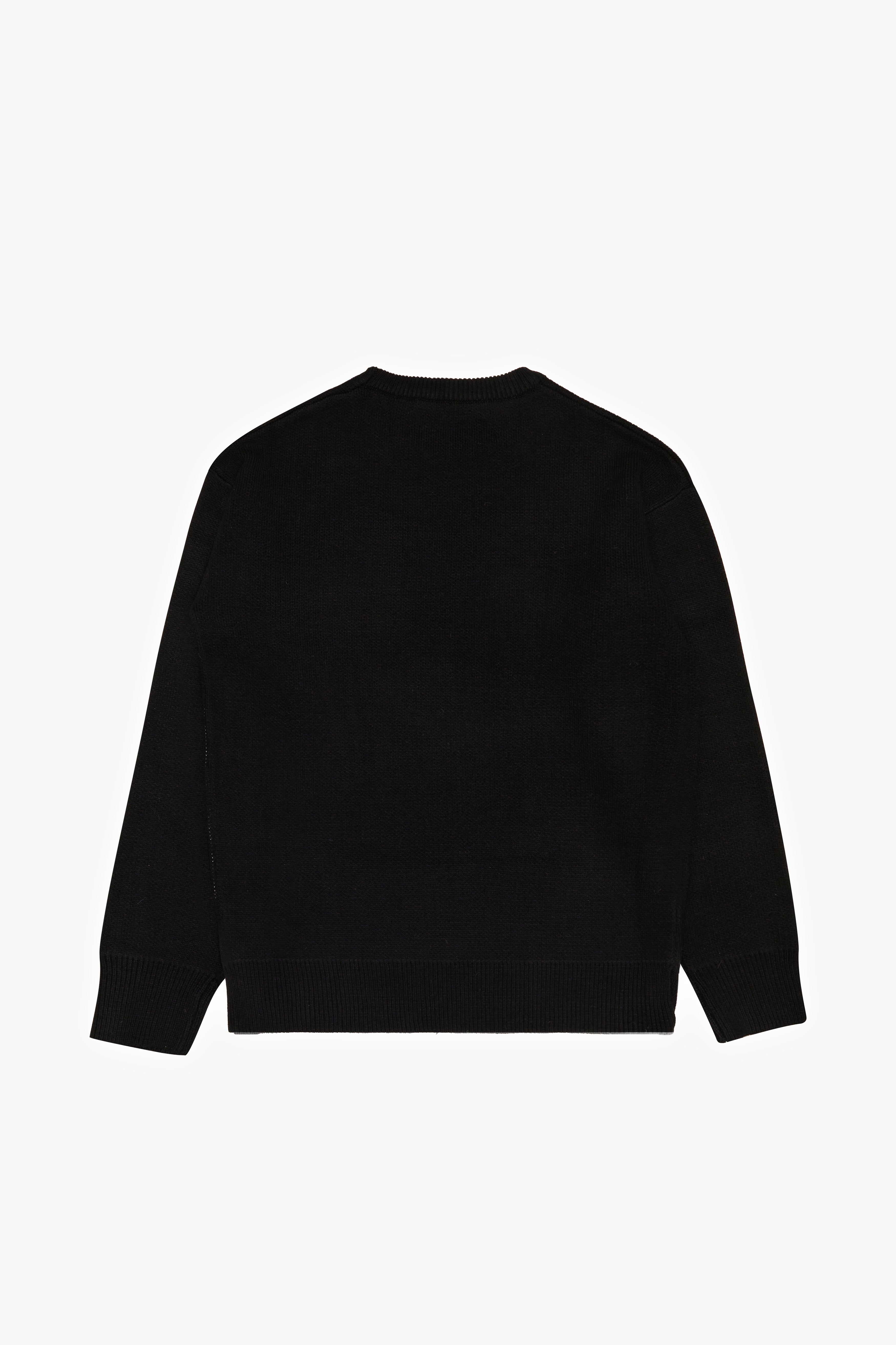 6thNBRHD SWEATER "MEDIA" -BLACK