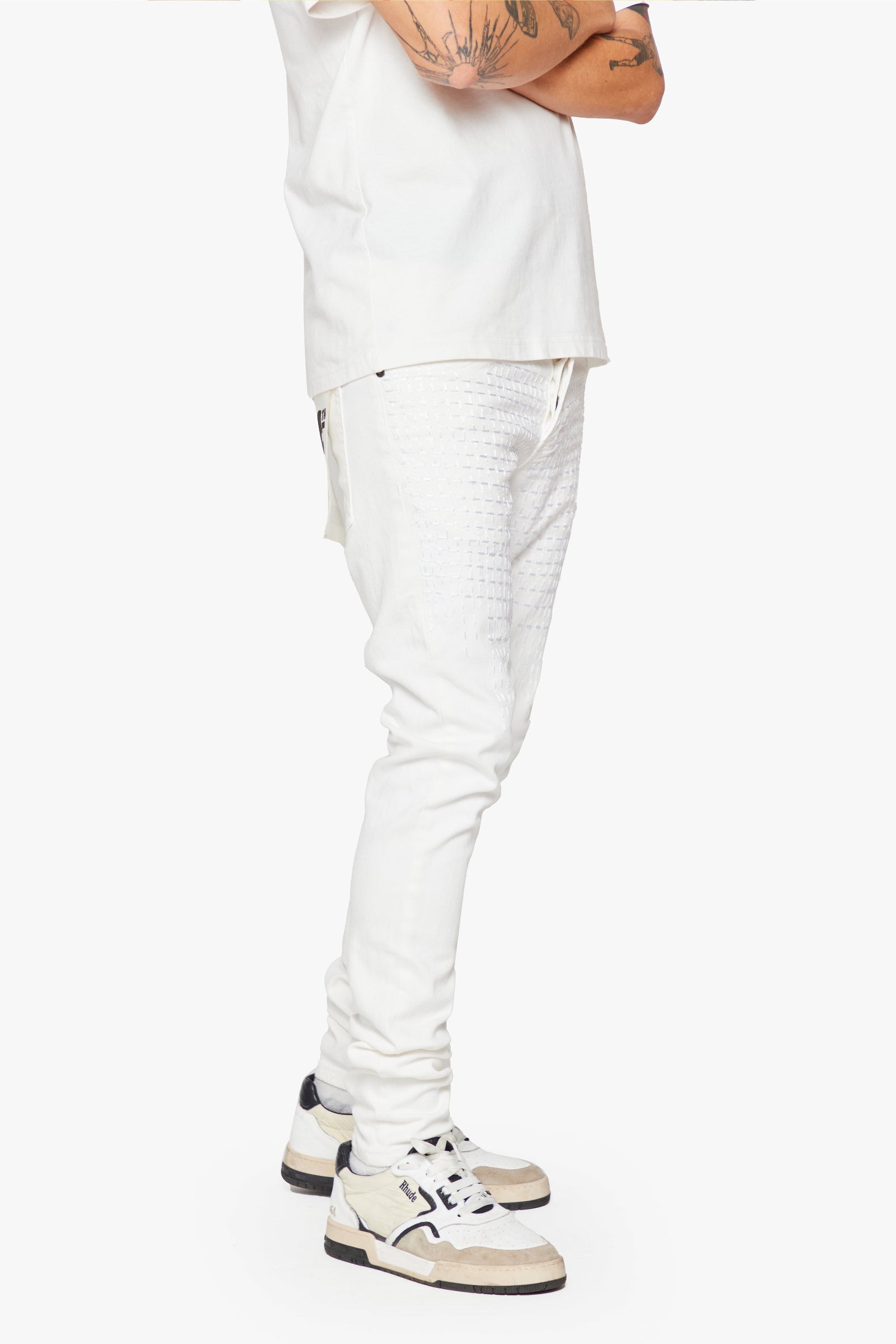 "Guadalupe" Skinny Jean White