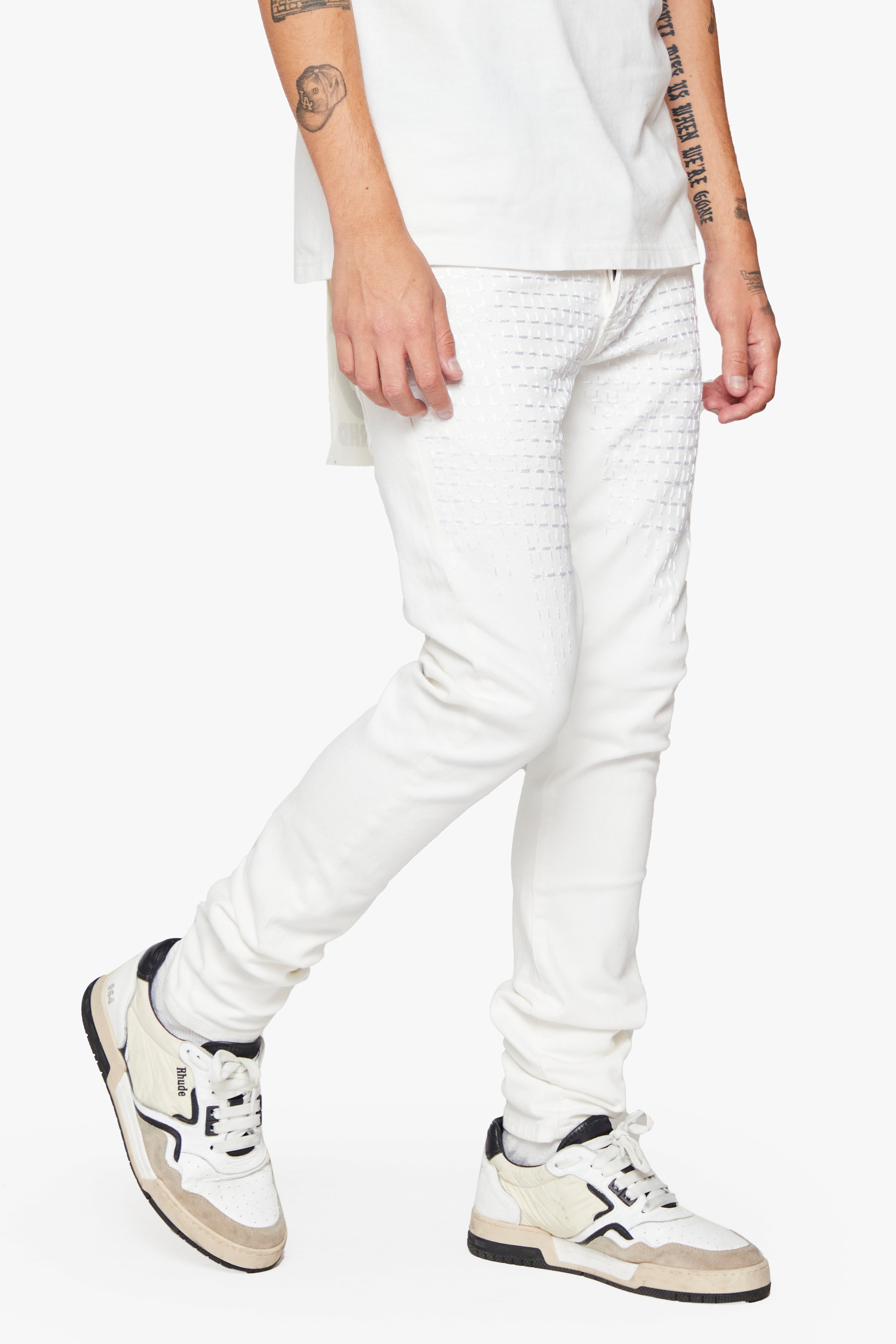 6thNBRHD SKINNY JEAN "WUADLUPE" -WHITE