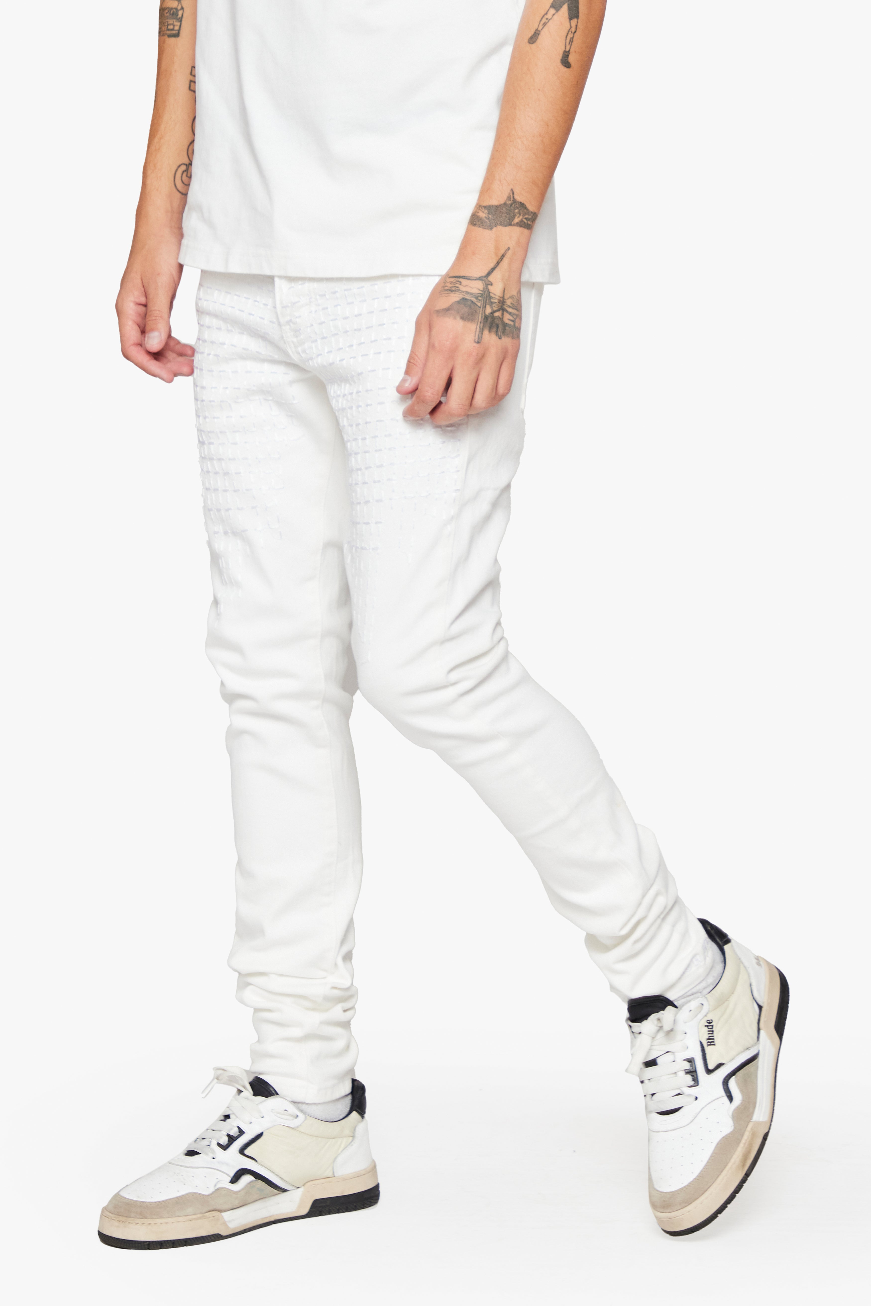 6thNBRHD SKINNY JEAN "WUADLUPE" -WHITE