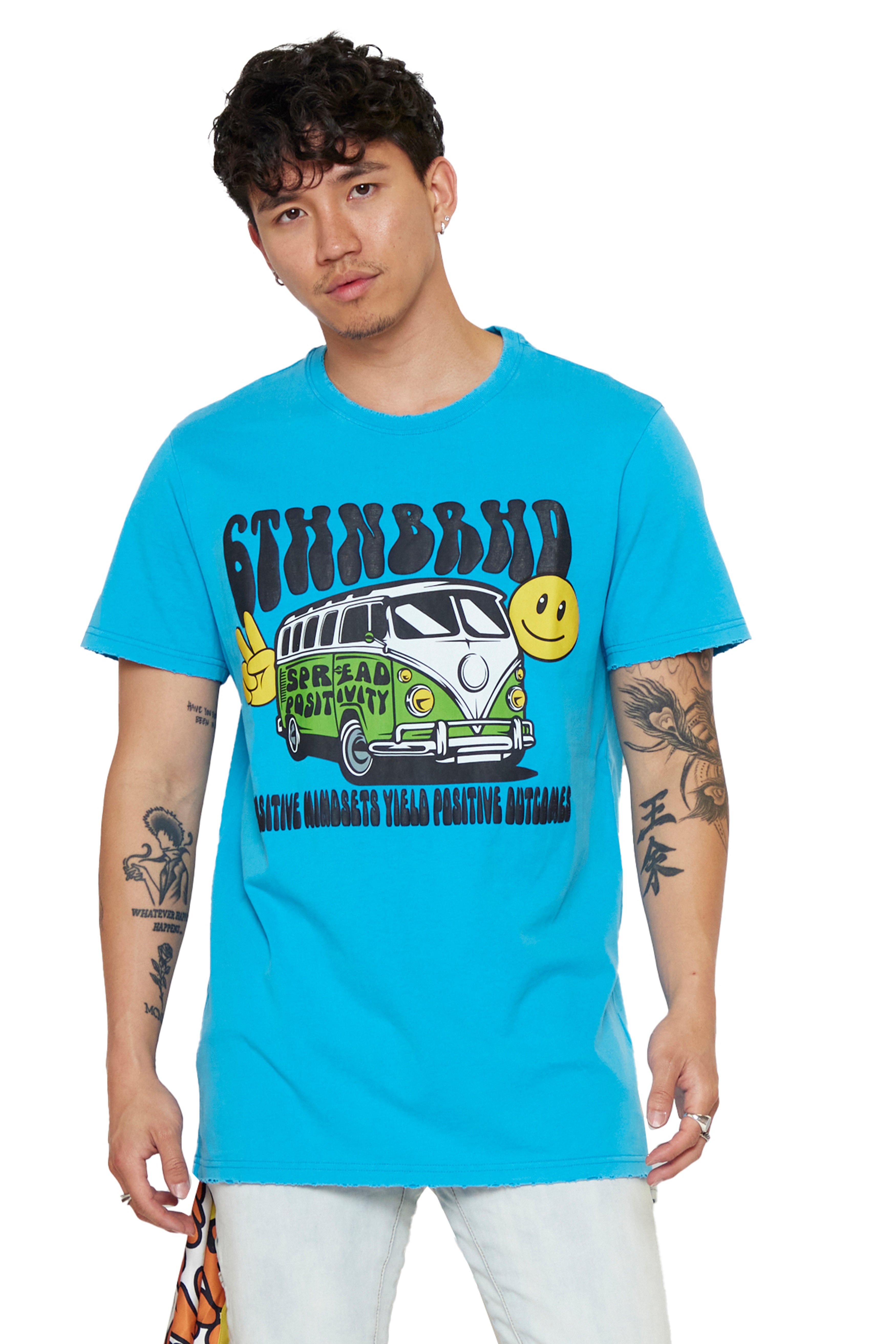 6thNBRHD TEE "POSITIVE MINDSETS"- VINTAGE TEAL