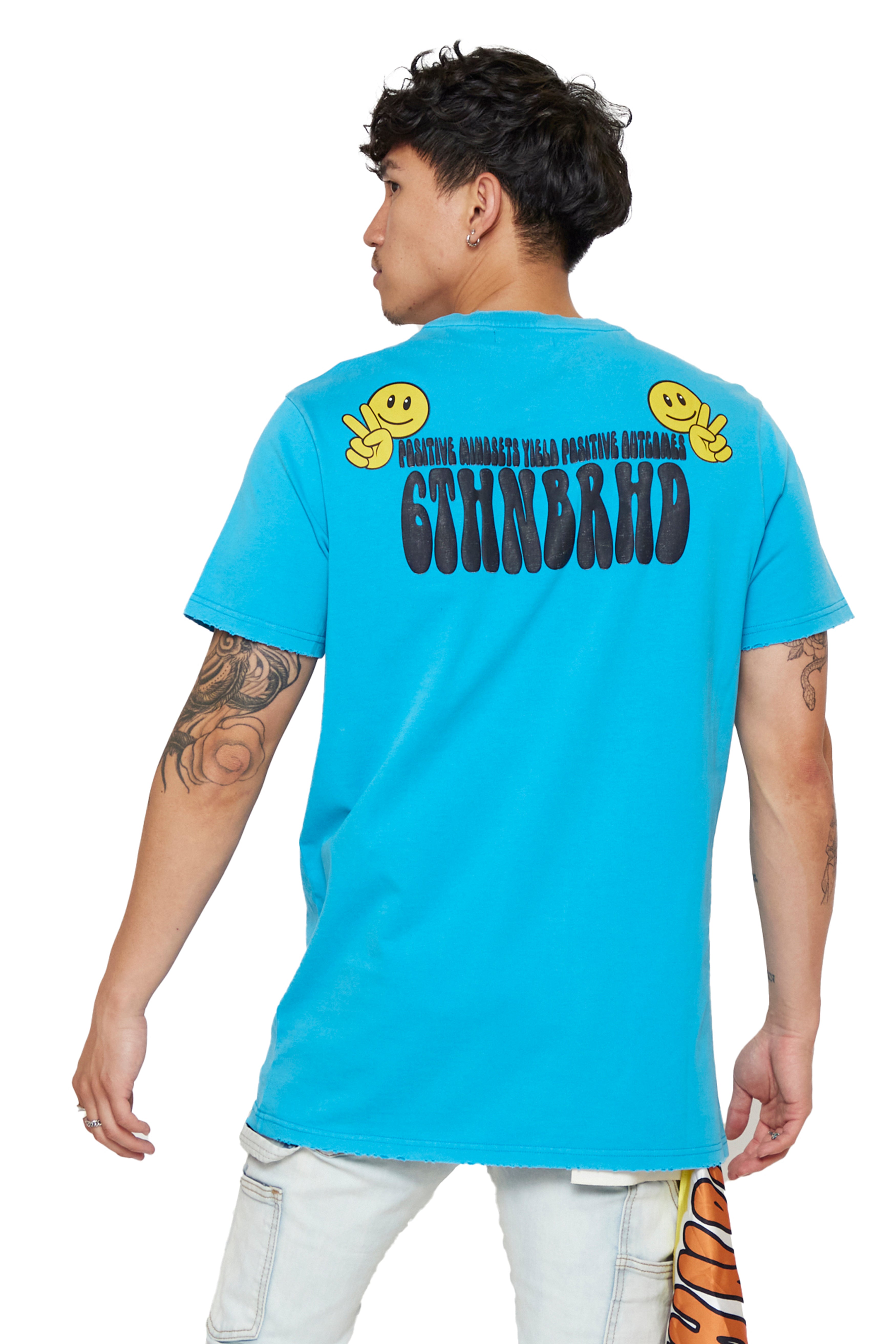 6thNBRHD TEE "POSITIVE MINDSETS"- VINTAGE TEAL