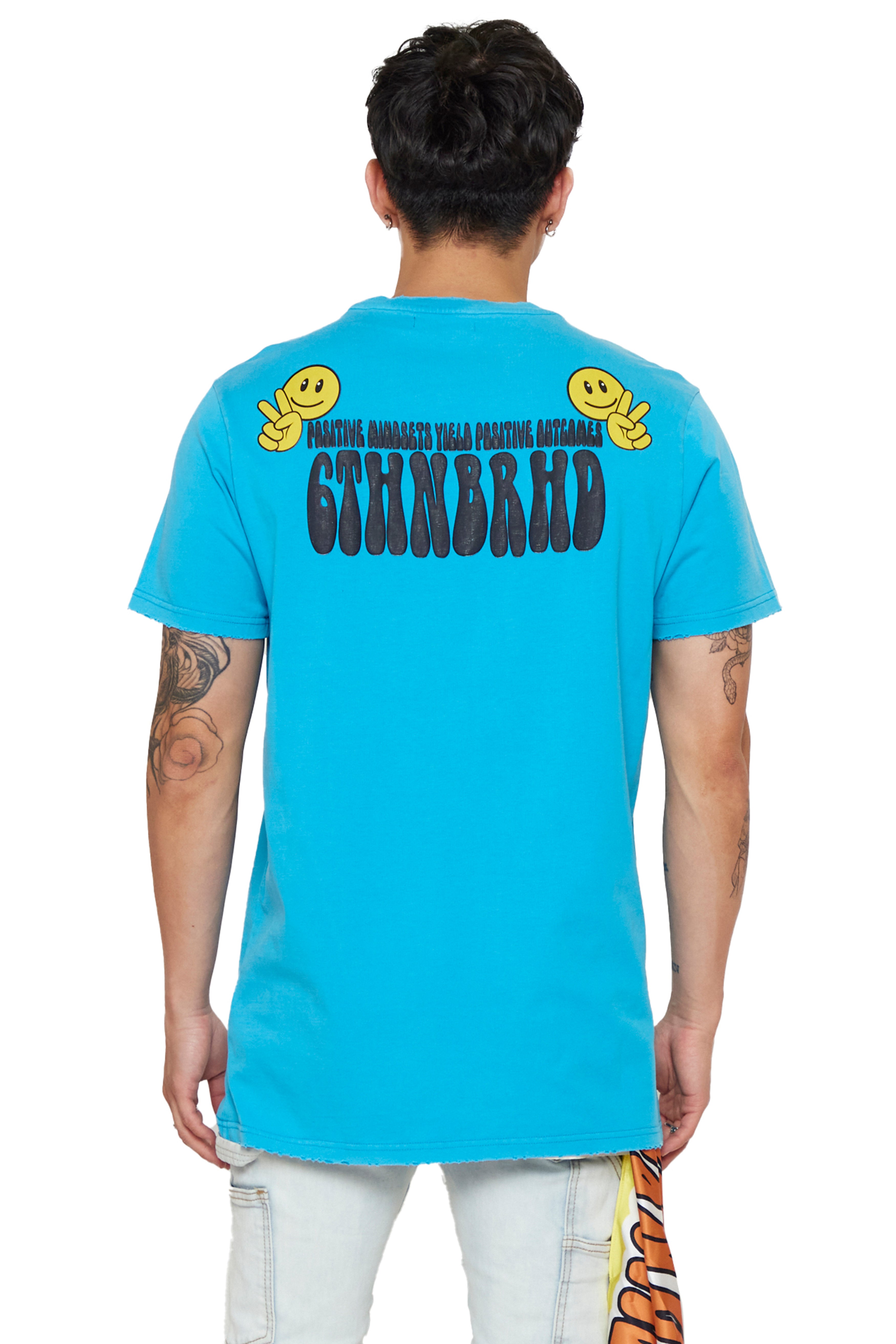 6thNBRHD TEE "POSITIVE MINDSETS"- VINTAGE TEAL