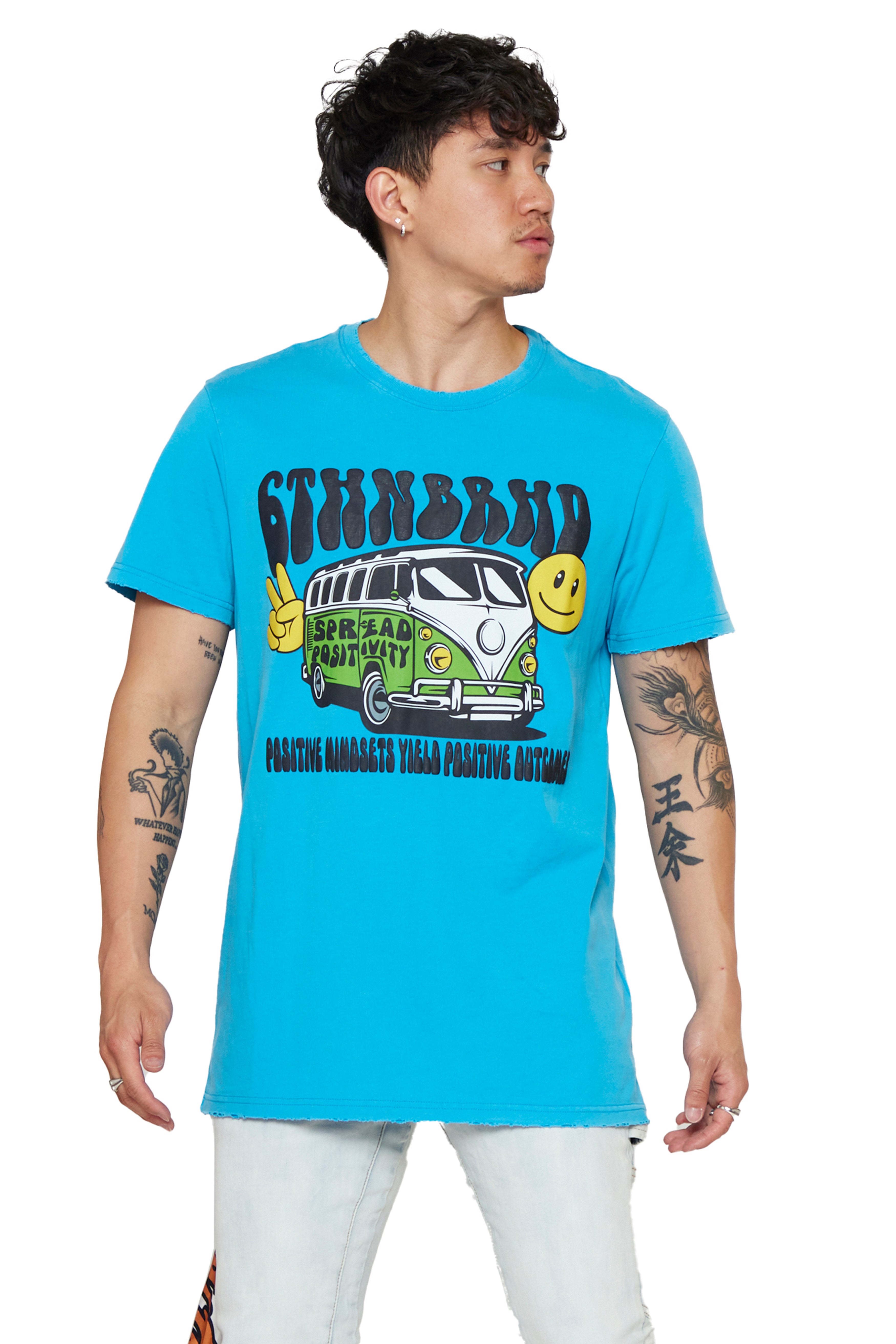 6thNBRHD TEE "POSITIVE MINDSETS"- VINTAGE TEAL