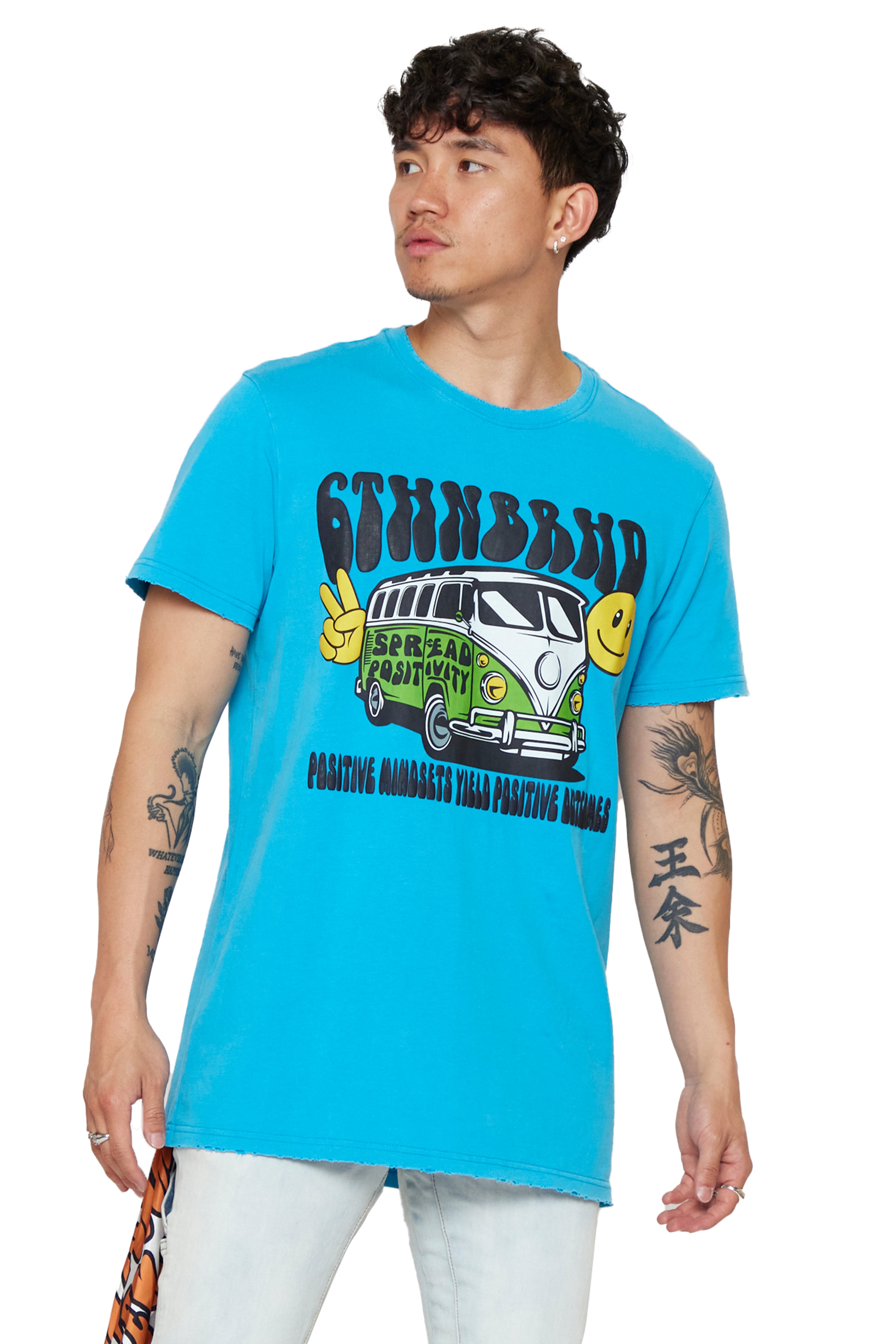 6thNBRHD TEE "POSITIVE MINDSETS"- VINTAGE TEAL