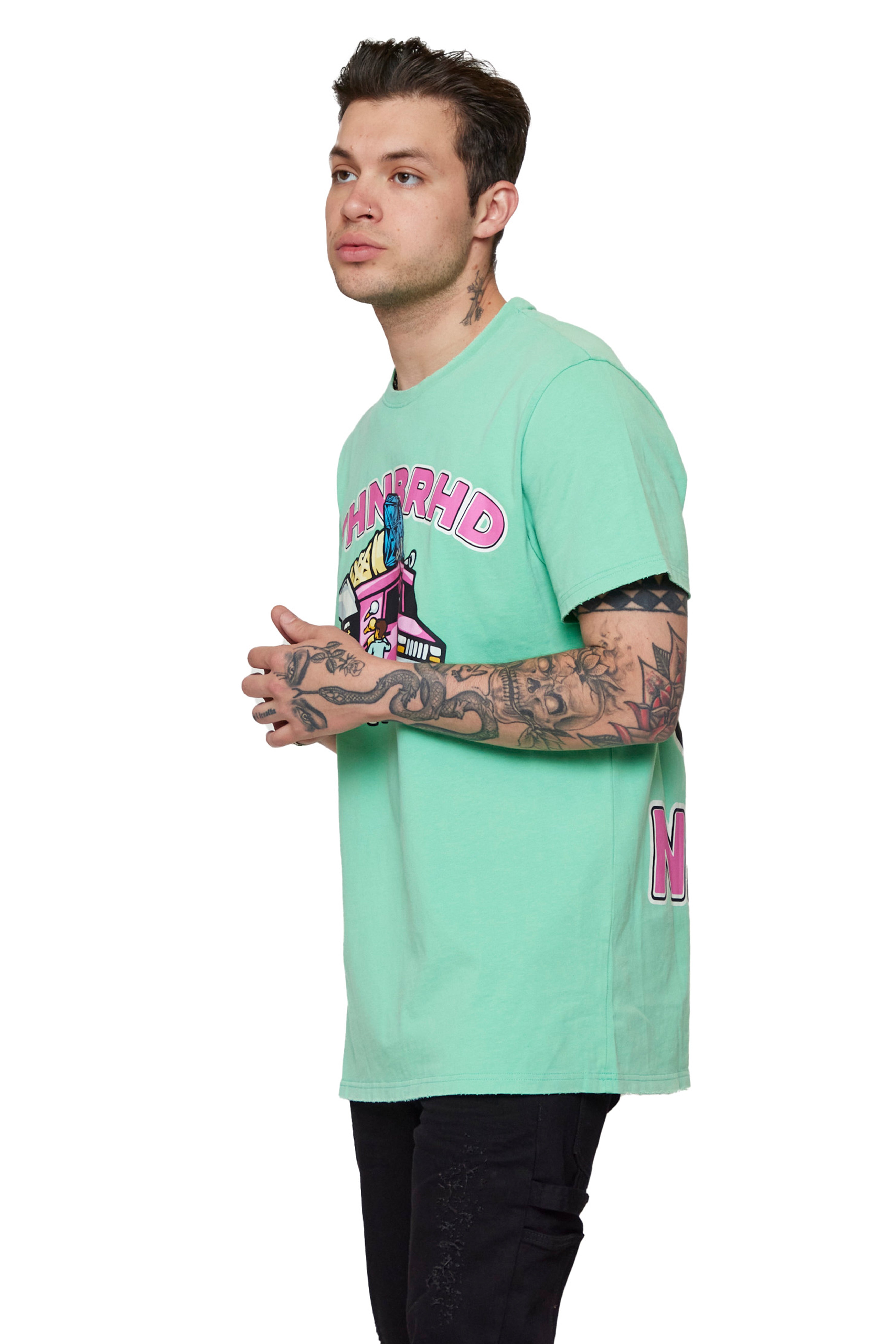 6thNBRHD TEE " ICE CREAM" MINT GREEN