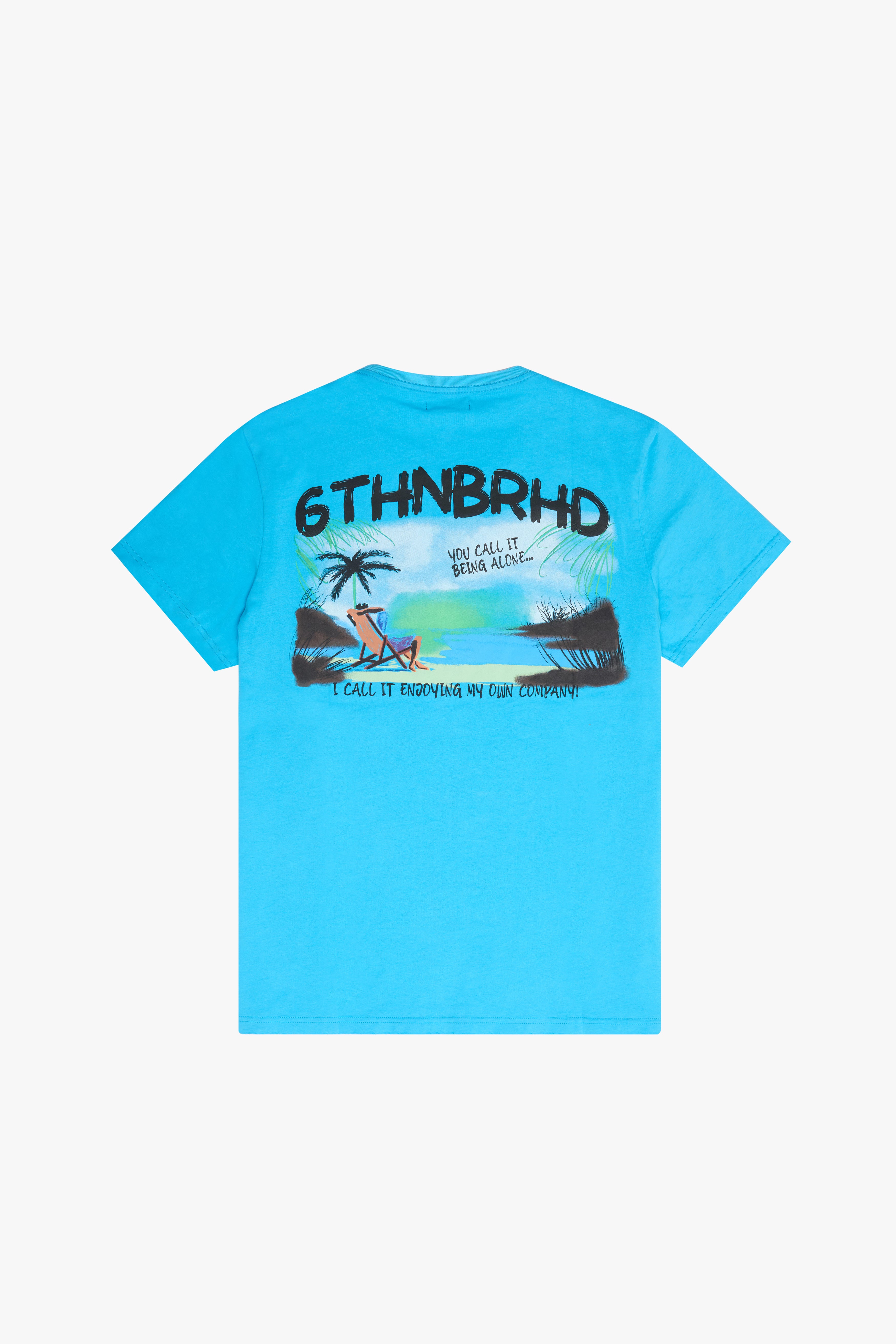 6thNBRHD TEE "ISLAND" AQUA